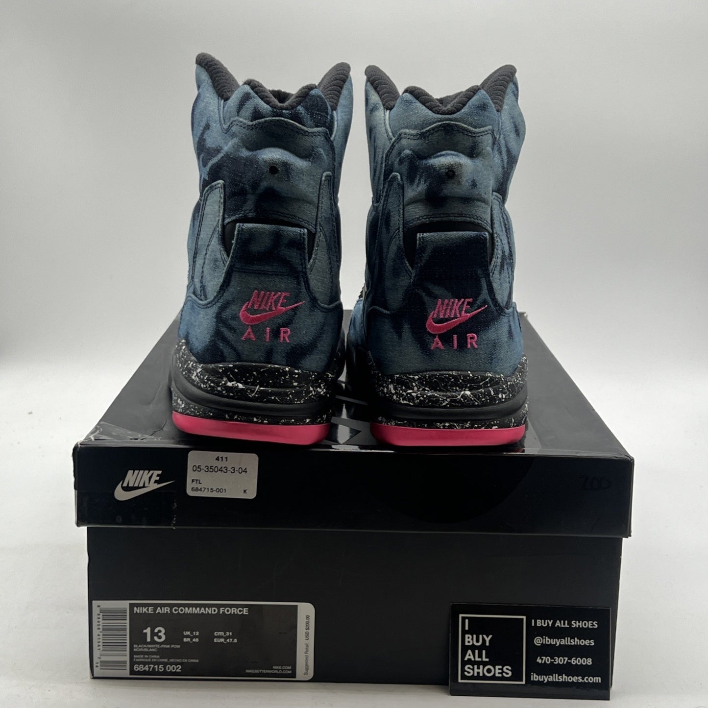 Size 13 - Nike Air Command Force Bleached Denim (684715-002)