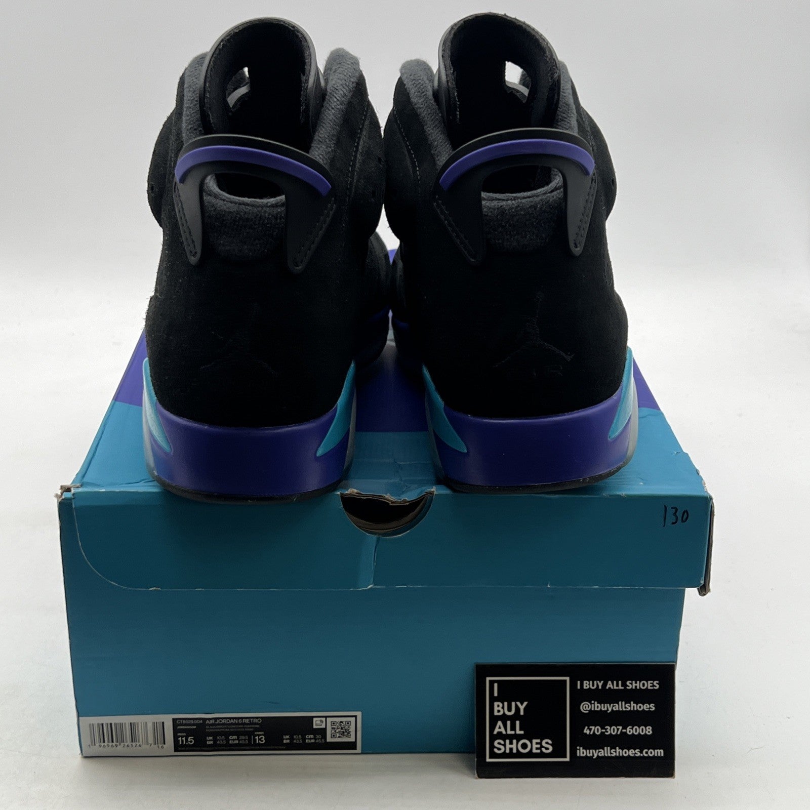Size 11.5 - Air Jordan 6 Retro Aqua (CT8529-004)