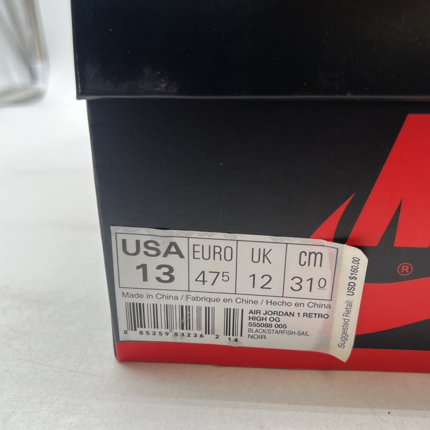Size 13 - Air Jordan 1 Retro OG High Shattered Backboard (555088-005)