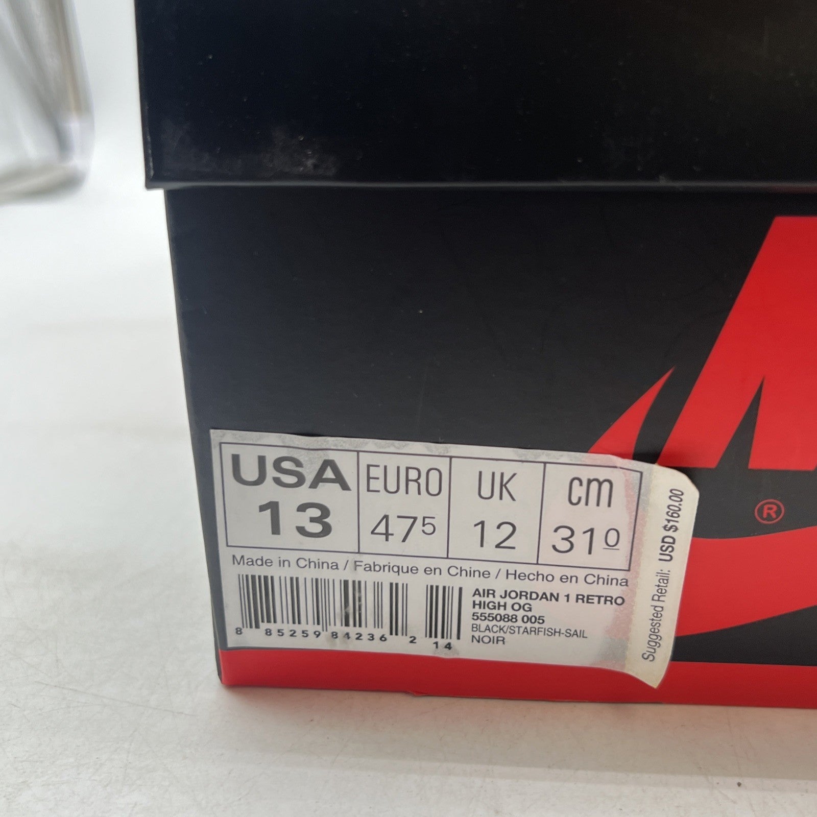 Size 13 - Air Jordan 1 Retro OG High Shattered Backboard (555088-005)