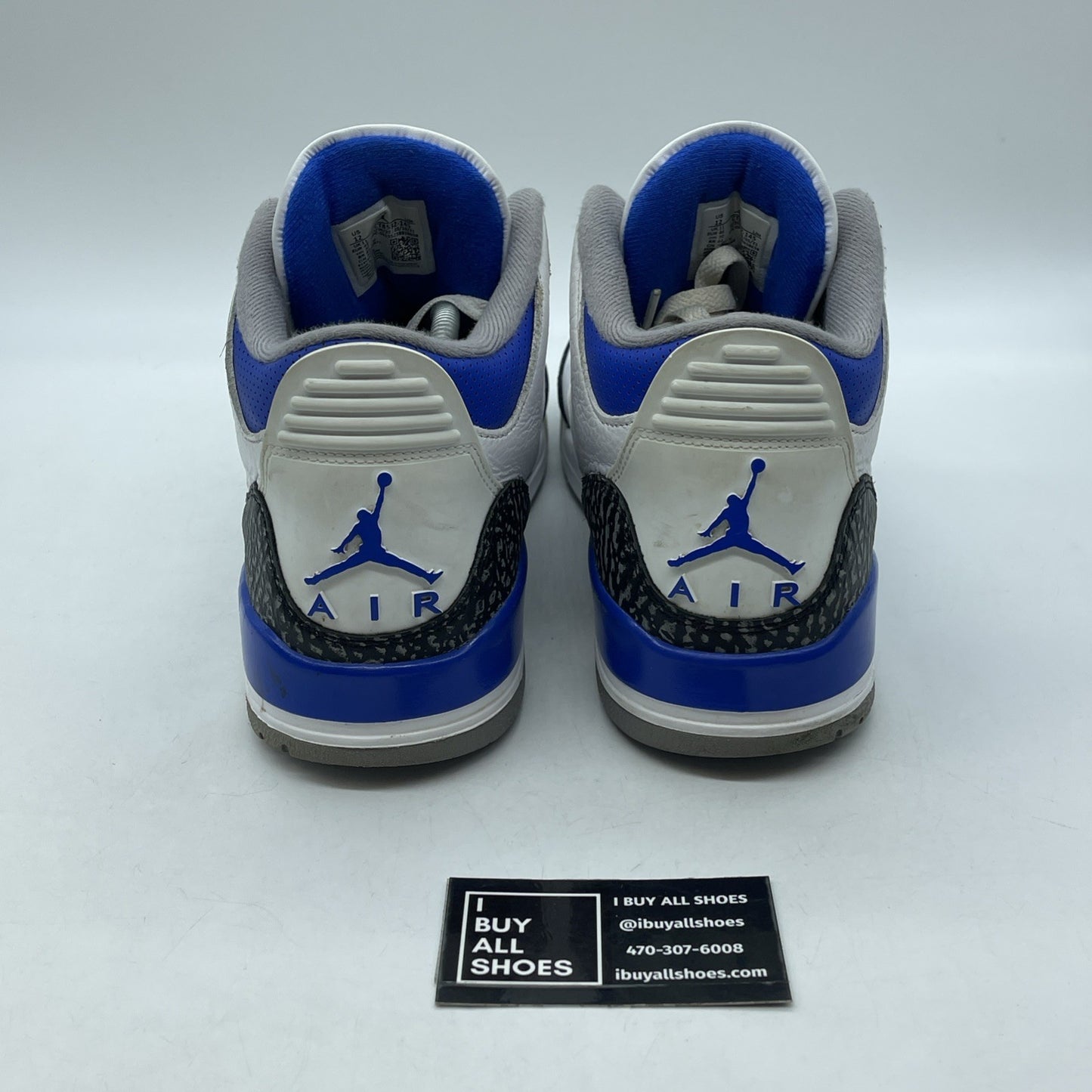 Size 12 - Jordan 3 Retro Mid Racer Blue Grey White Suede Leather (CT8532-145)