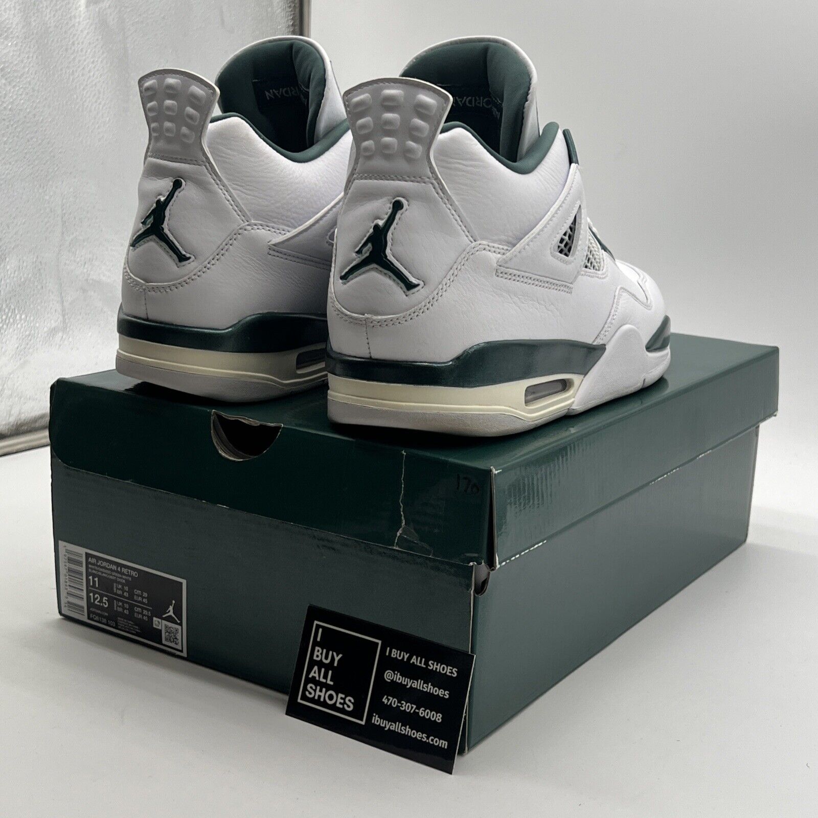 Size 11 - Air Jordan 4 Retro Oxidized Green (FQ8138-103)