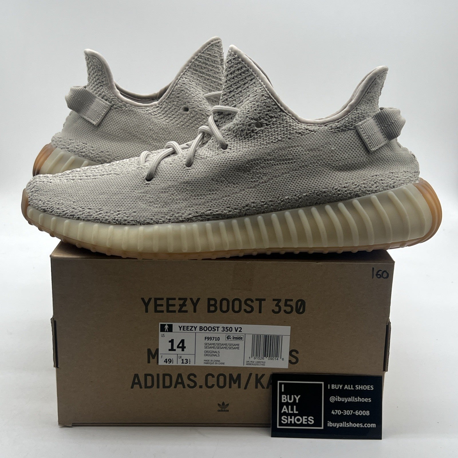 Size 14 - adidas Yeezy Boost 350 V2 Low Sesame (F99710)