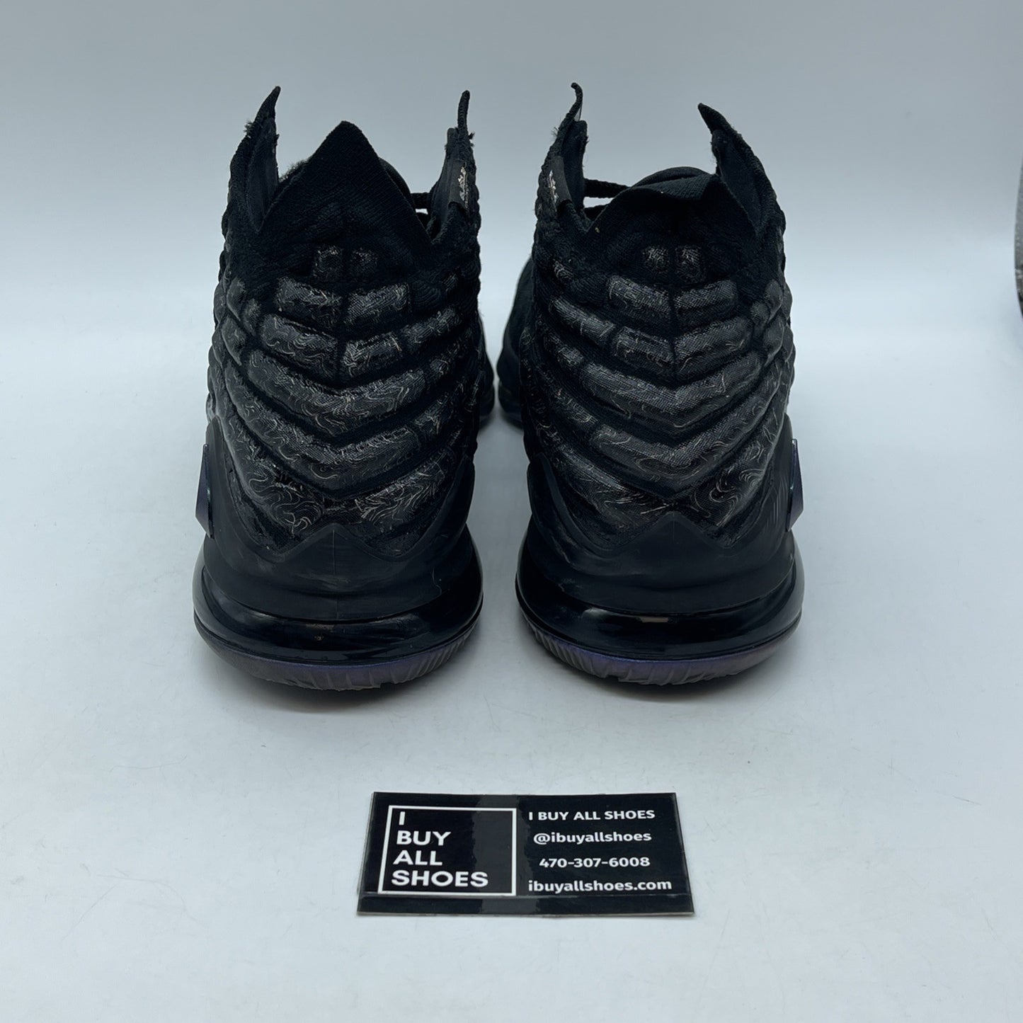 Size 12 - Nike LeBron 17 Currency Black White Suede (BQ3177-001)