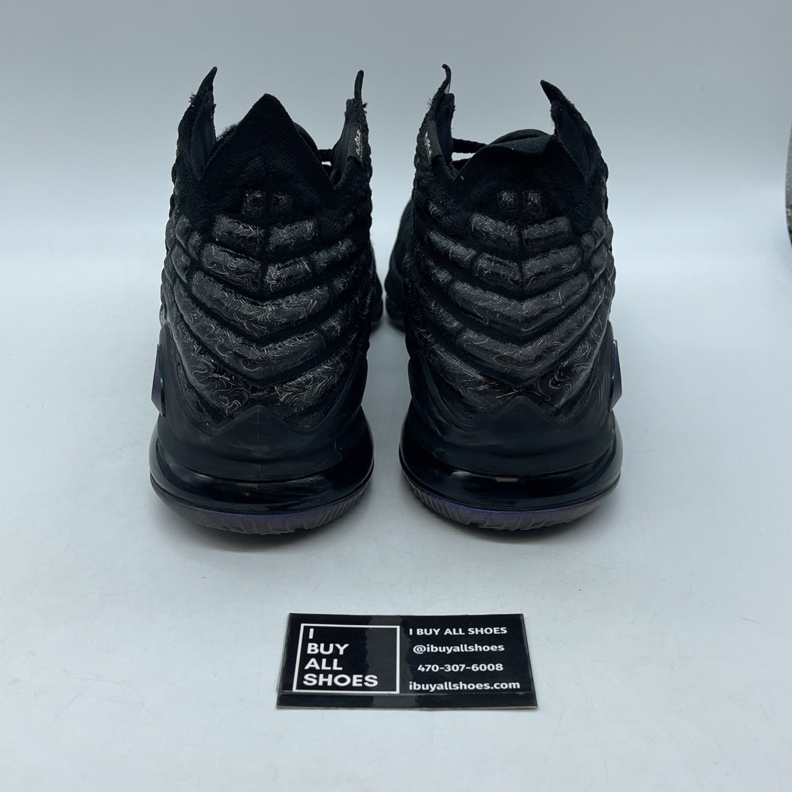 Size 12 - Nike LeBron 17 Currency Black White Suede (BQ3177-001)