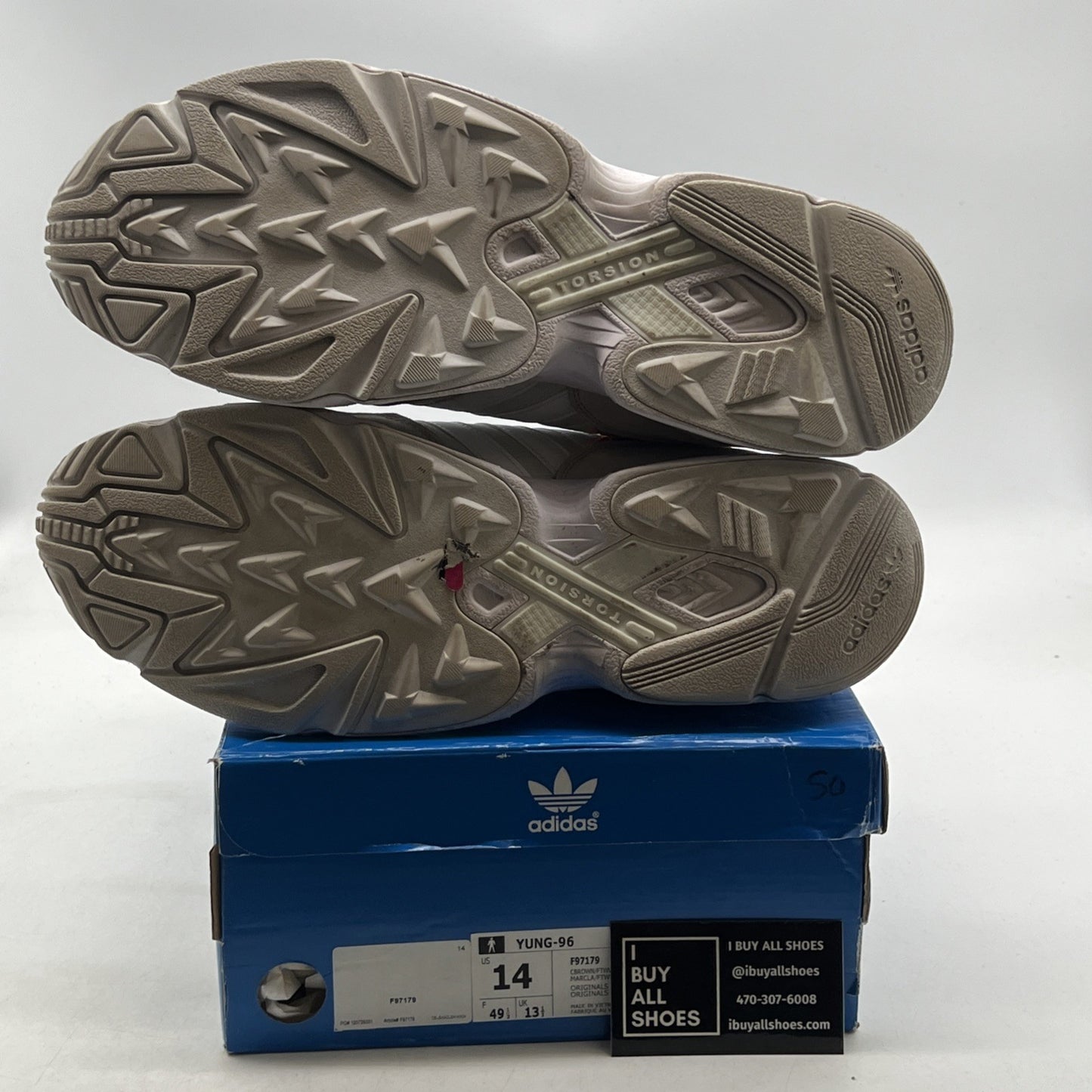 Size 14 - adidas Yung-96 Orange (F97179)
