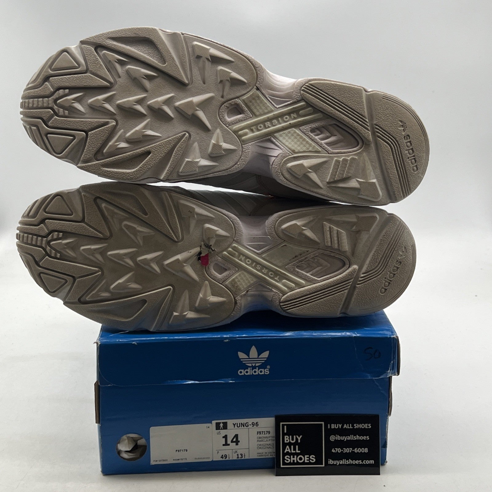 Size 14 - adidas Yung-96 Orange (F97179)