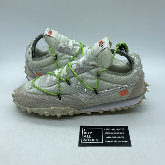 Size 10W - Nike Off-White x Waffle Racer Electric Green White (CD8180-100)