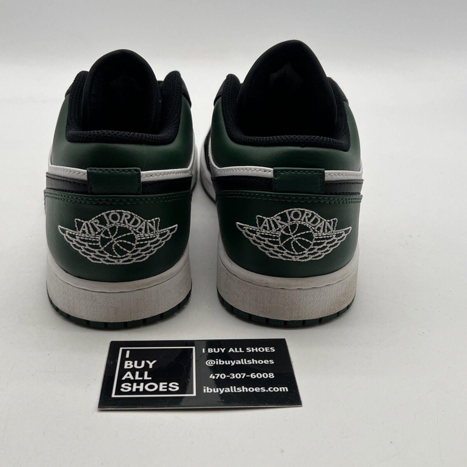 Size 10 - Air Jordan 1 Low Green Toe 2021 (553588-371)