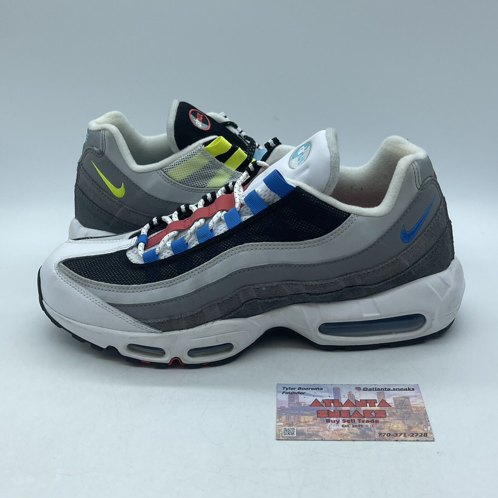 Size 10.5 - Nike Air Max 95 QS Greedy 2.0 White Grey Suede Leather (CJ0589-001)