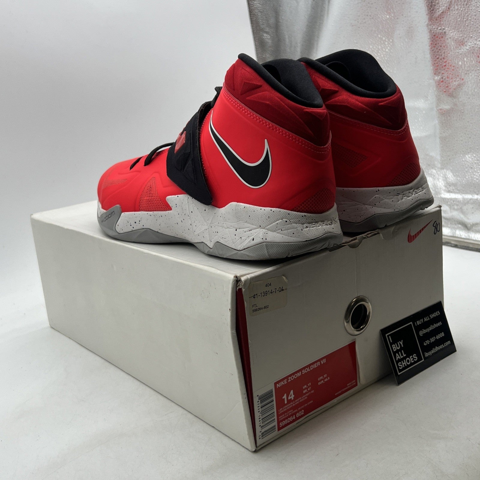 Size 14 - Nike LeBron Soldier 7 Bright Crimson (599264-602)