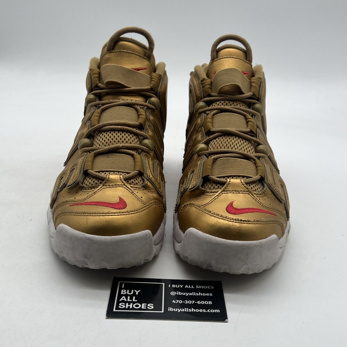 Size 9 - Nike Supreme x Air More Uptempo Metallic Gold (902290-700)