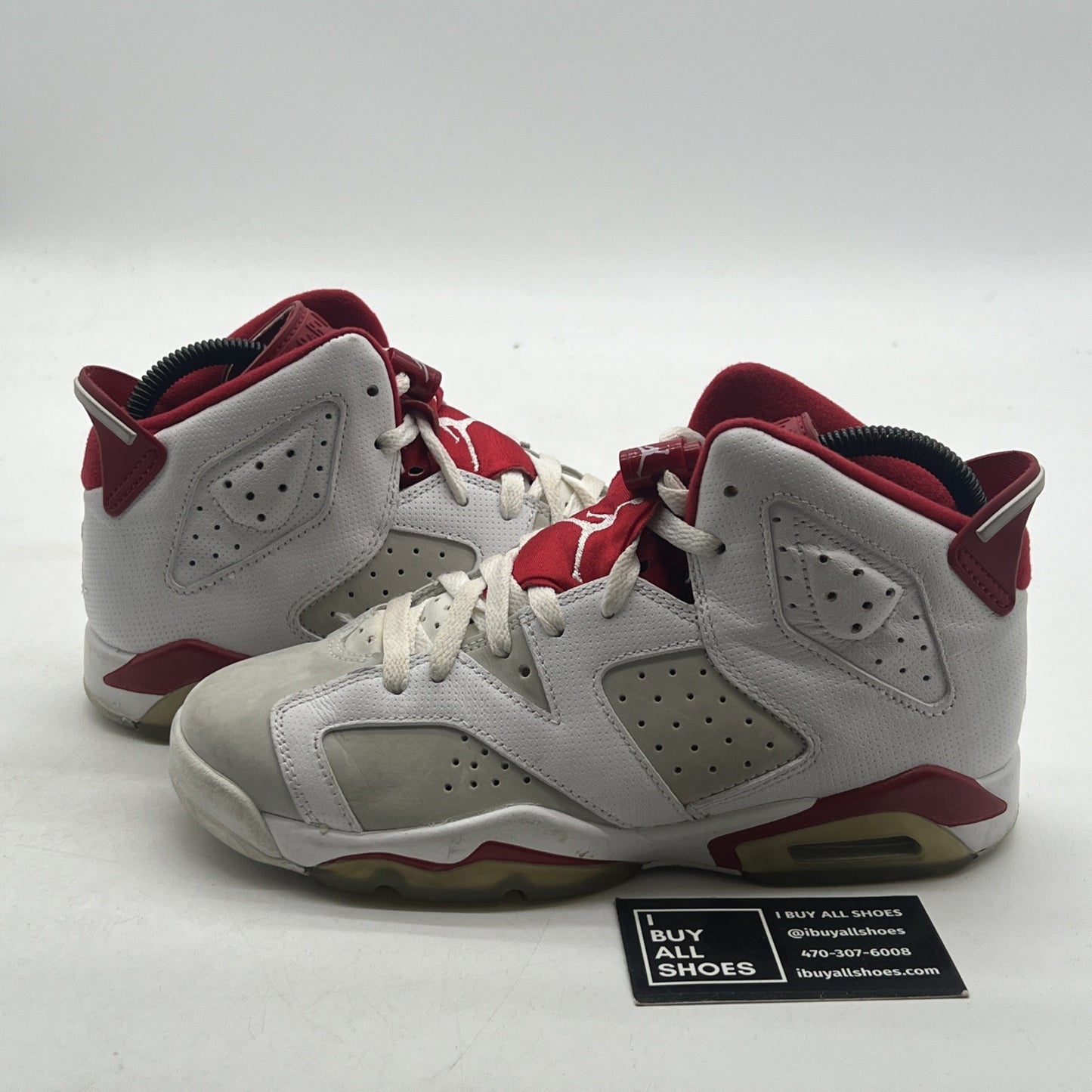 Size 5.5Y - Air Jordan 6 Retro Alternate (384665-113) White Red Shoes