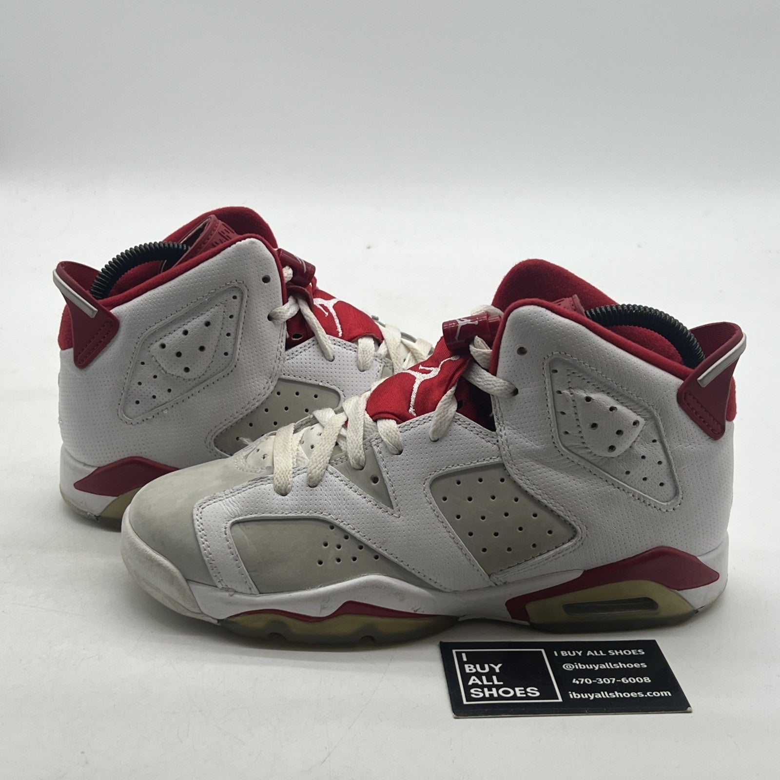 Size 5.5Y - Air Jordan 6 Retro Alternate (384665-113) White Red Shoes