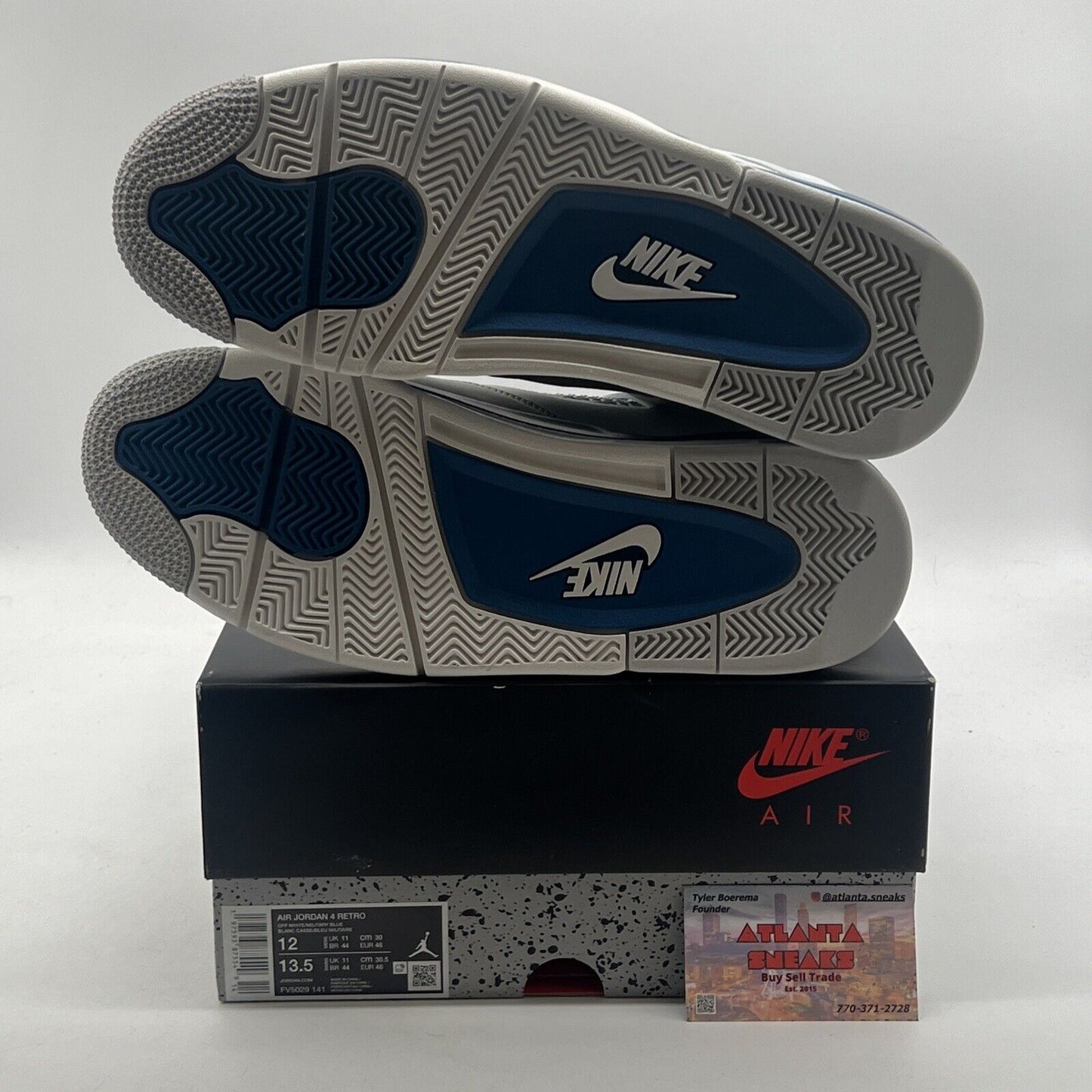 Size 12 - Air Jordan 4 Retro 2024 Military Blue (FV5029-141)