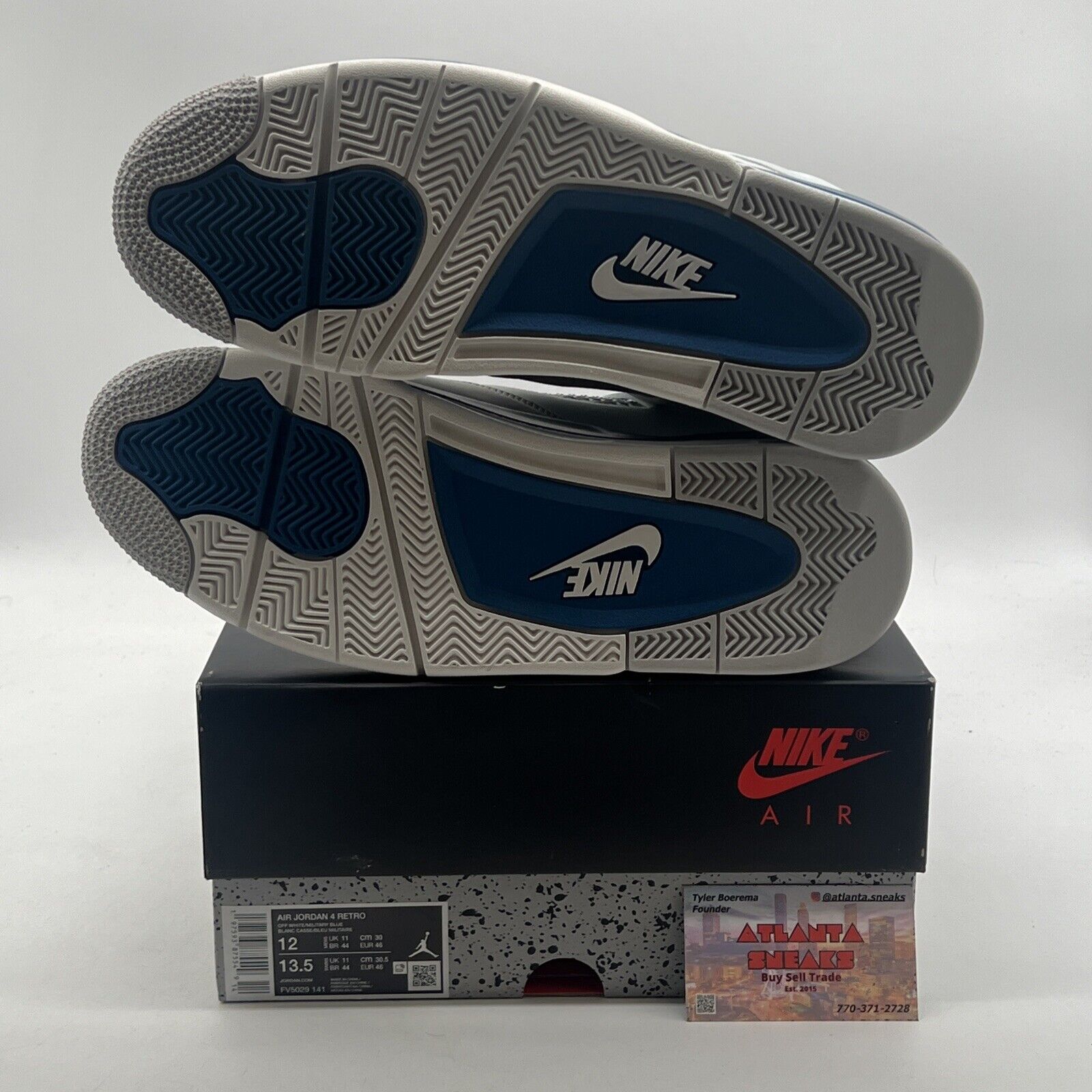 Size 12 - Air Jordan 4 Retro 2024 Military Blue (FV5029-141)