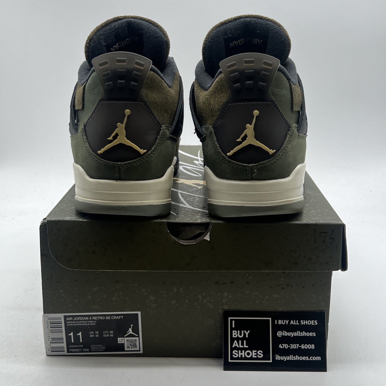 Size 11 - Air Jordan 4 SE Retro Low Craft - Olive (FB9927-200)