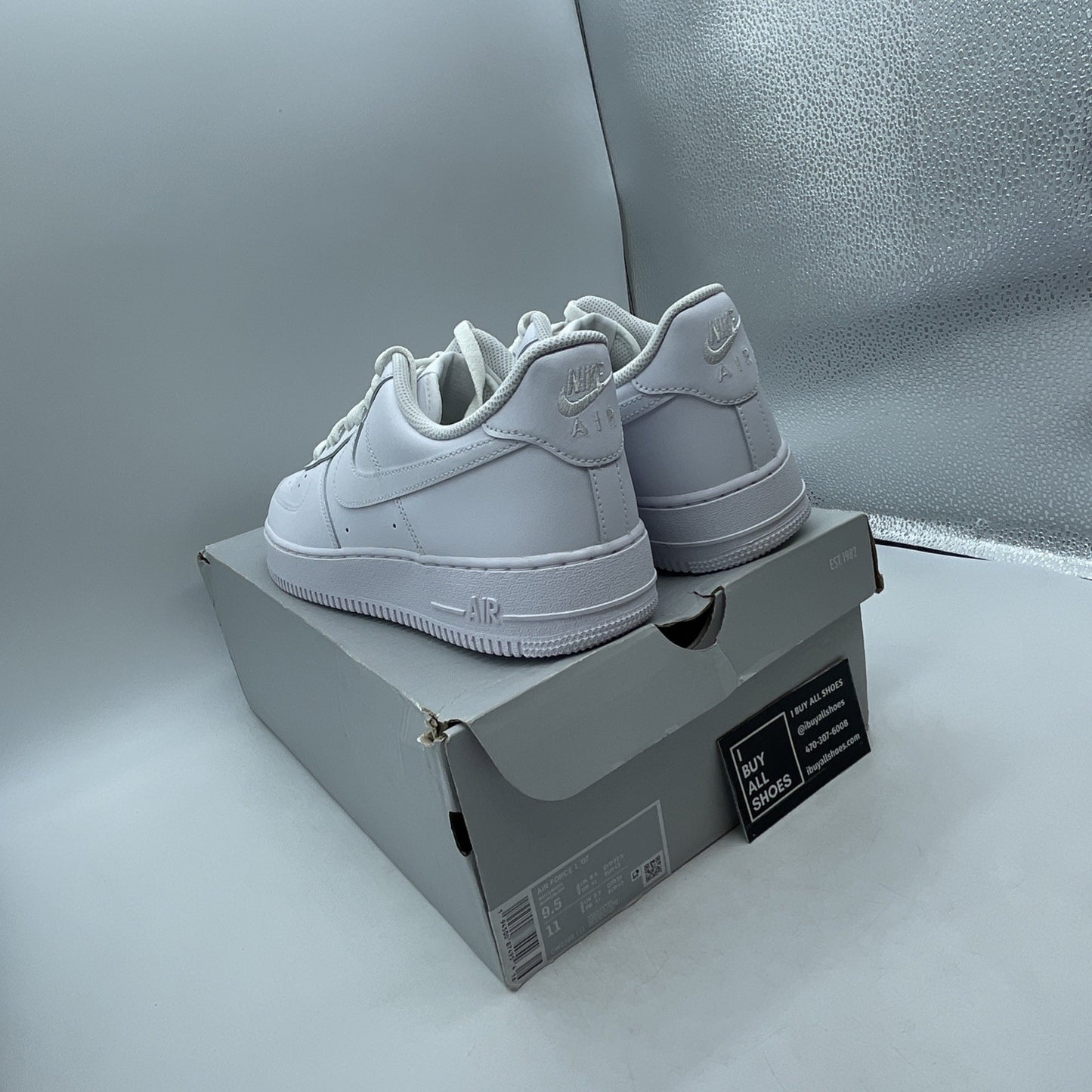 Size 9.5 - Nike Air Force 1 '07 Low Triple White (CW2288-111)