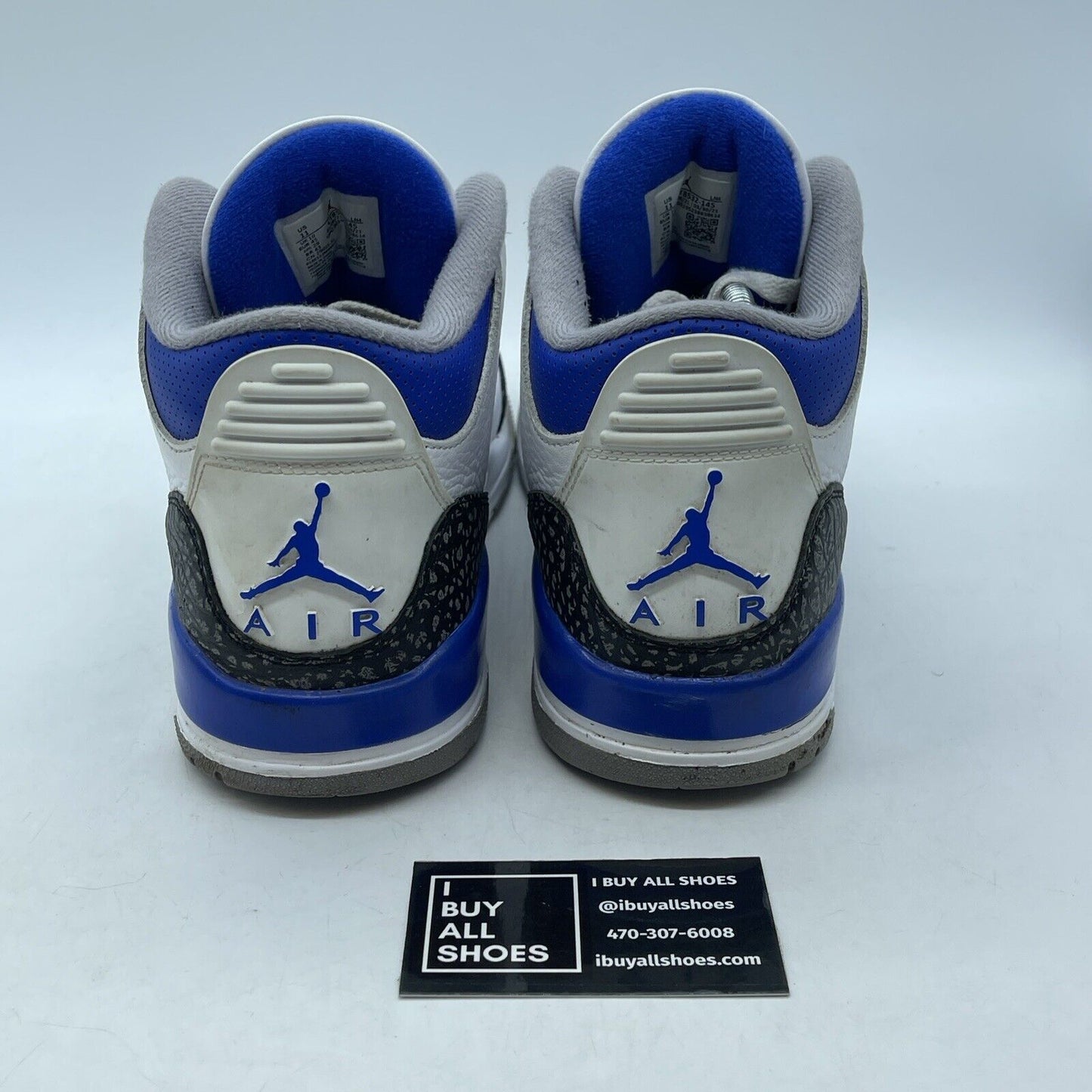 Size 11 - Jordan 3 Retro Mid Racer Blue White Grey Suede Leather (CT8532-145)