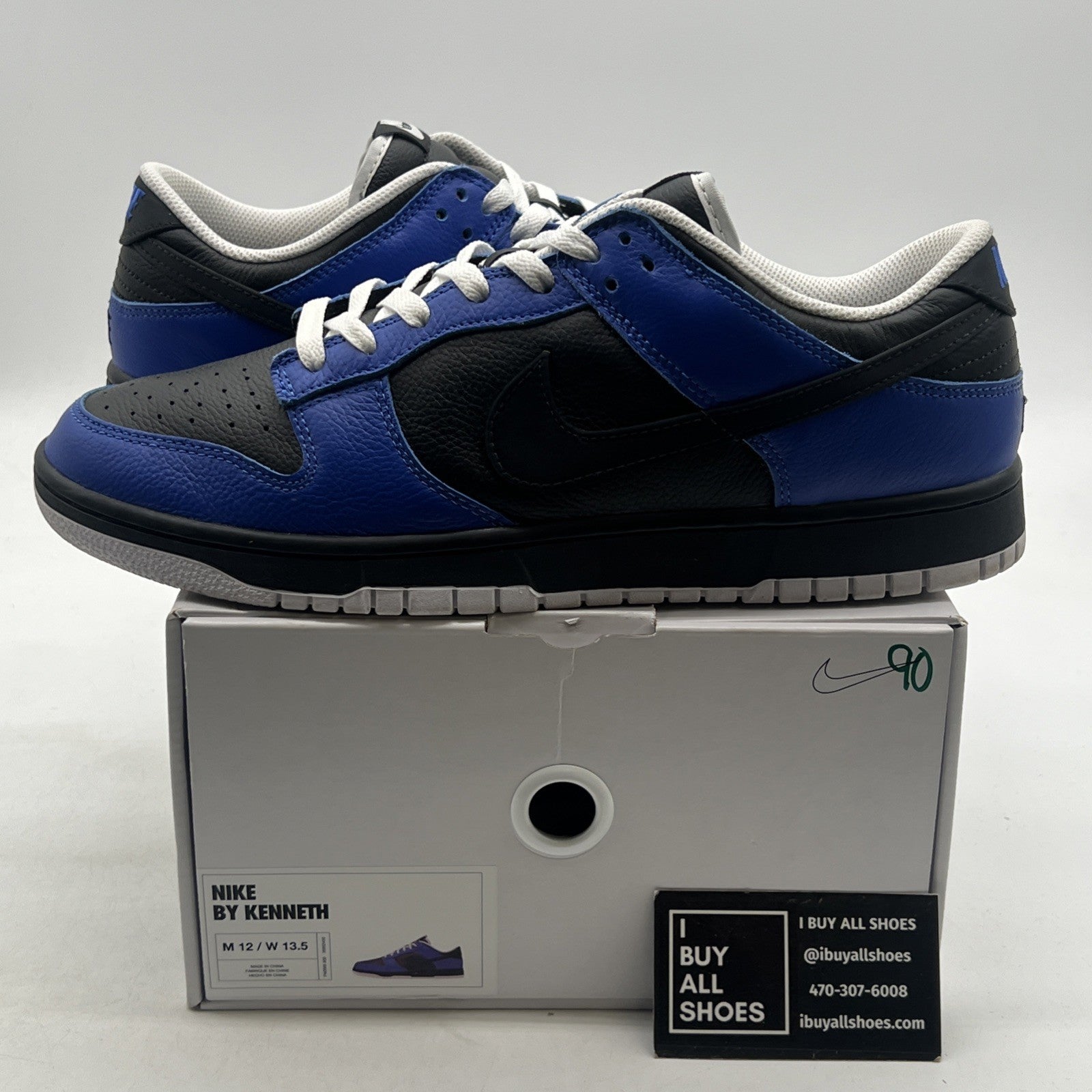 Size 12 - Nike Dunk Low ID By You Black Blue White Men’s (FN0569-900)