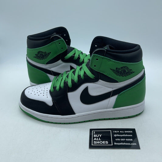Size 9 - Air Jordan 1 Retro OG High Lucky Green White Black Leather (DZ5485-031)