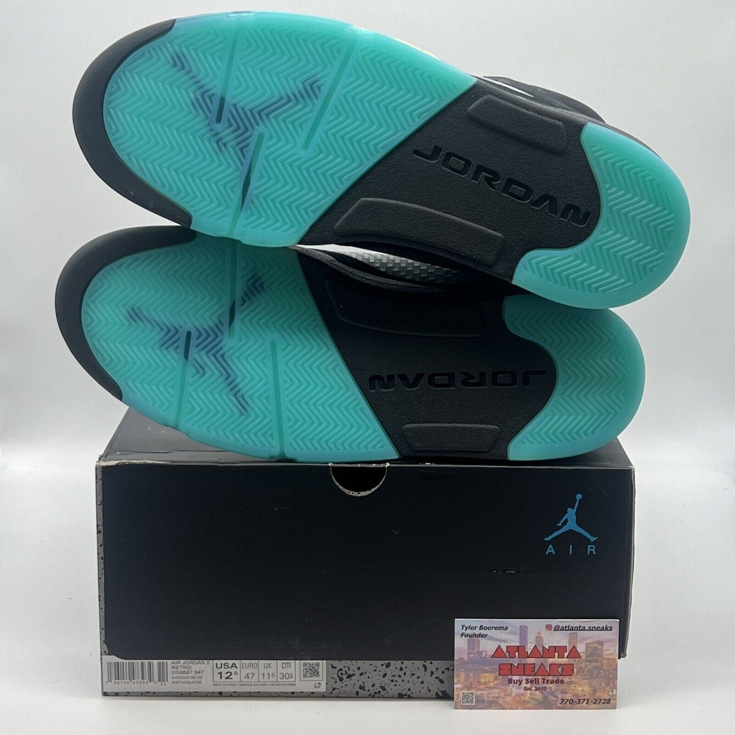 Size 12.5 - Jordan 5 Retro Mid Aqua Brand New Og All