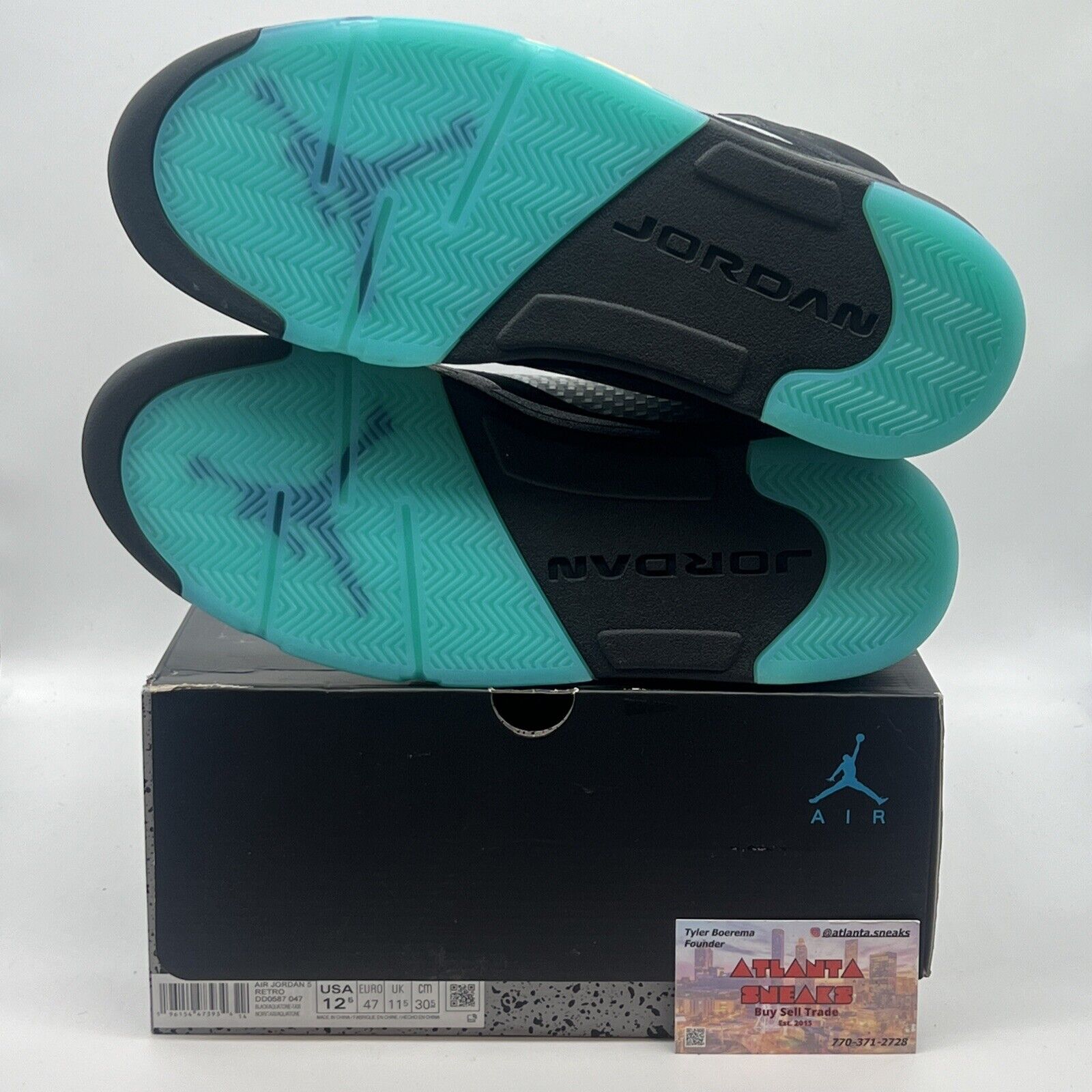 Size 12.5 - Jordan 5 Retro Mid Aqua Brand New Og All