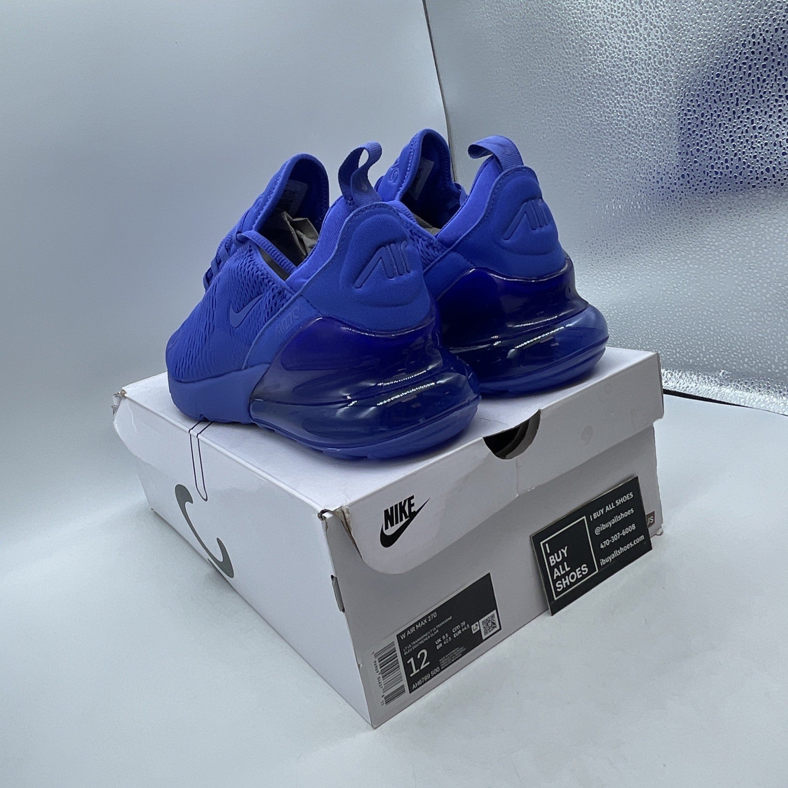 Size 12W - Nike Air Max 270 Light Ultramarine (AH6789-500)