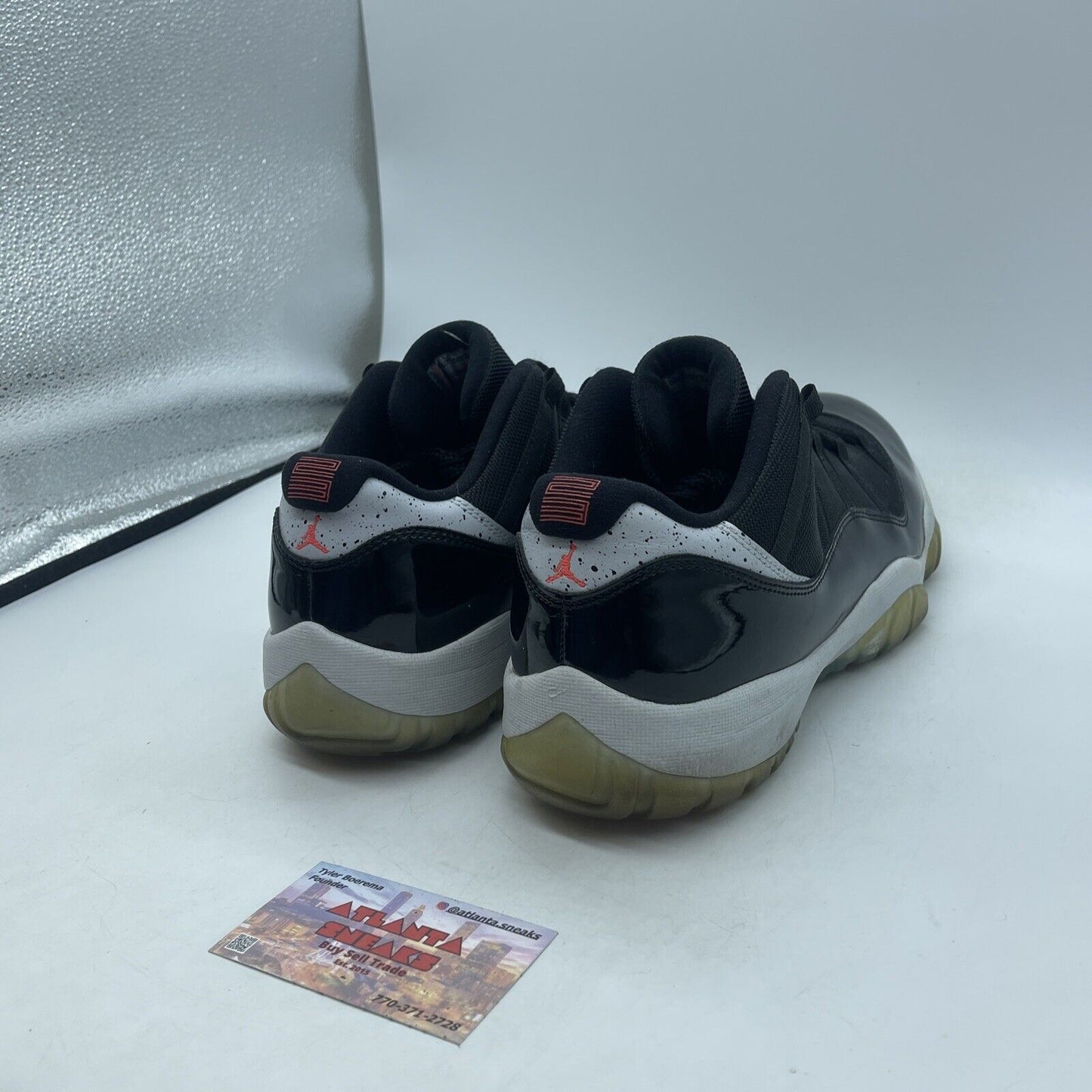 Size 12 - Air Jordan 11 Retro Low Infrared 23 Black Suede Leather (528895-023)