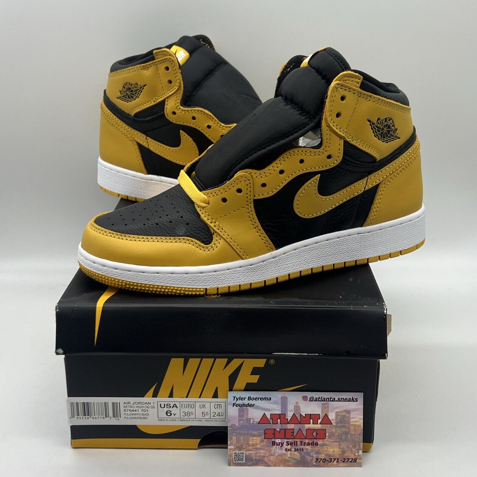 Size 6 - Jordan 1 Retro OG High Pollen Brand New Og All