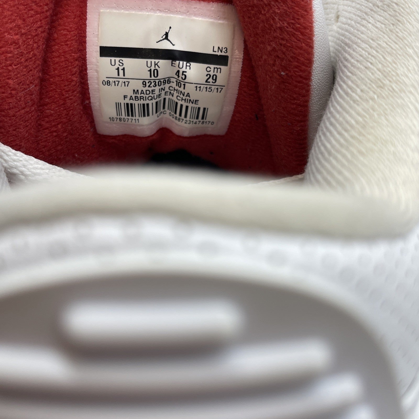 Size 11 - Air Jordan 3 Retro NRG Free Throw Line White Grey (923096-101)