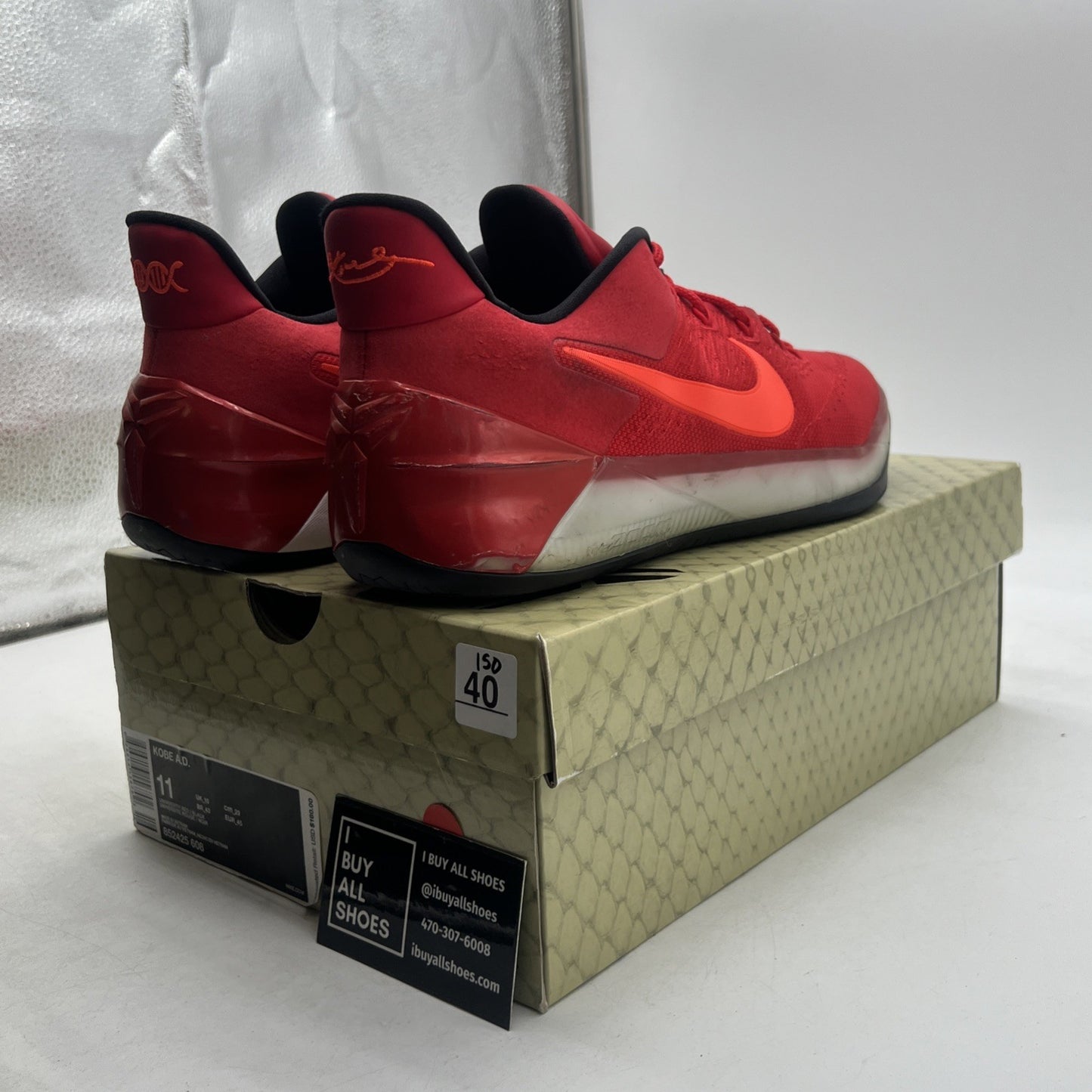 Size 11 - Nike Kobe A.D. University Red (852425-608)
