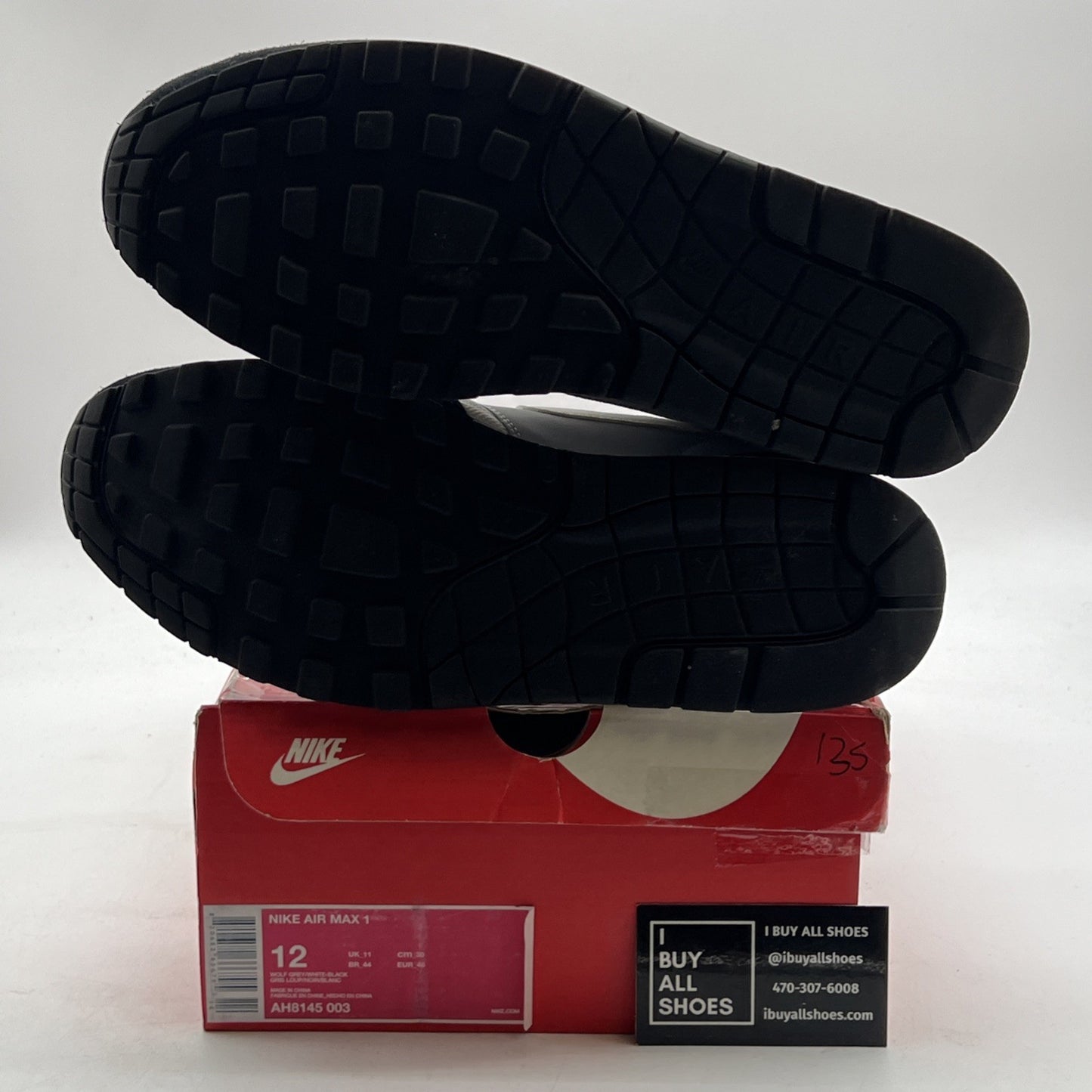 Size 12 - Nike Air Max 1 Wolf Grey (AH8145-003)