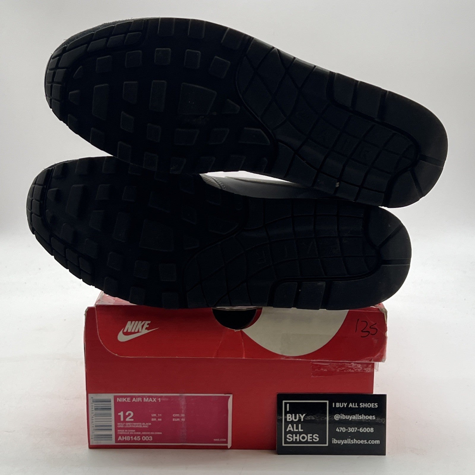 Size 12 - Nike Air Max 1 Wolf Grey (AH8145-003)