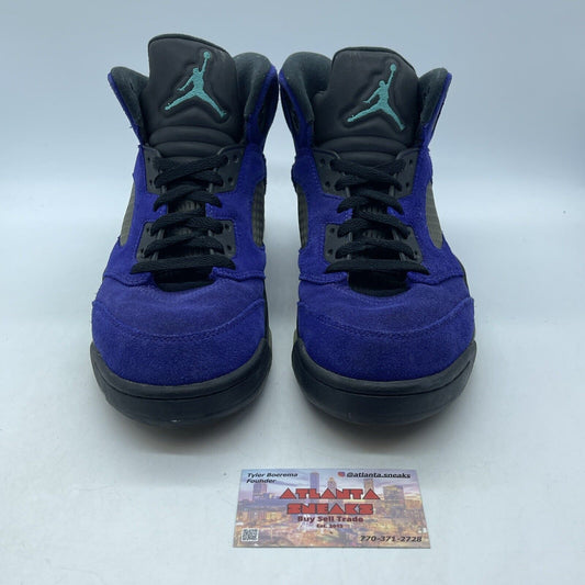 Size 10 - Jordan 5 Retro Alternate Grape Purple Black Blue Suede (136027-500)
