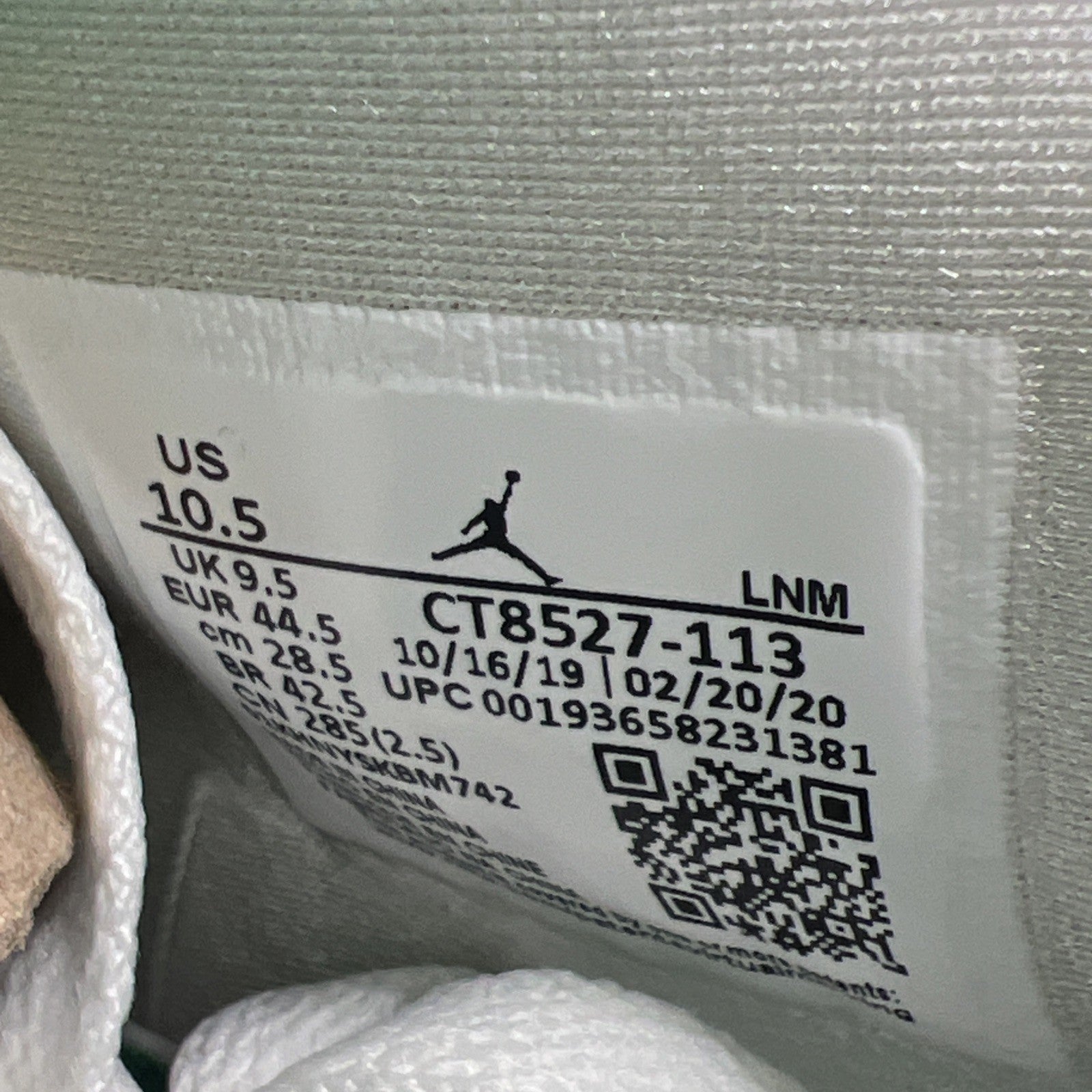 Size 10.5 - Air Jordan 4 Retro Green Metallic (CT8527-113)