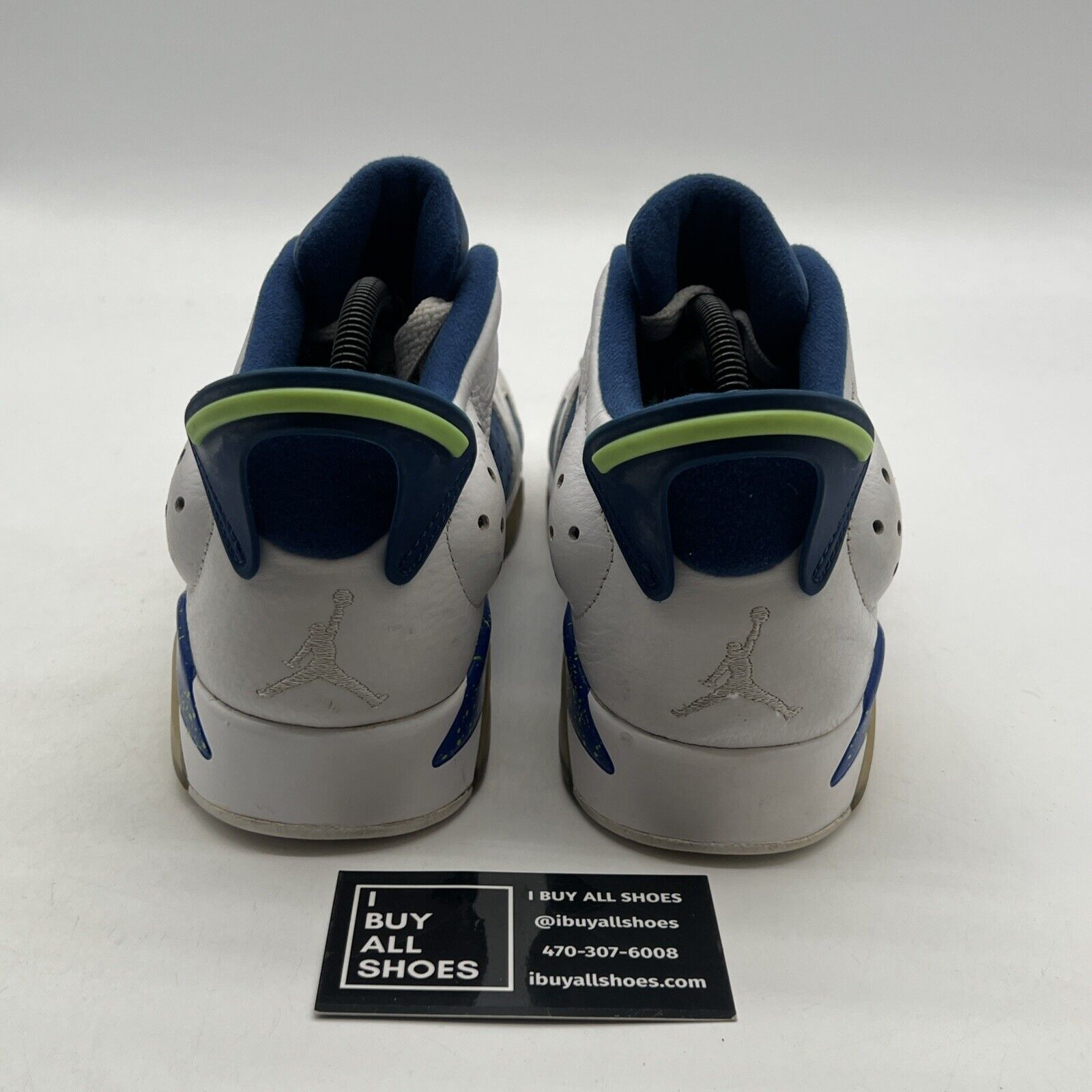 Size 8.5 - Air Jordan 6 Low Ghost Green (304401-106)