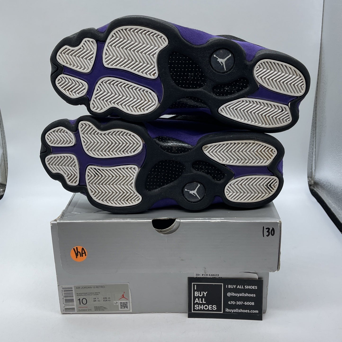 Size 10 - Jordan 13 Retro Court Purple Black Suede Leather (DJ5982-015)