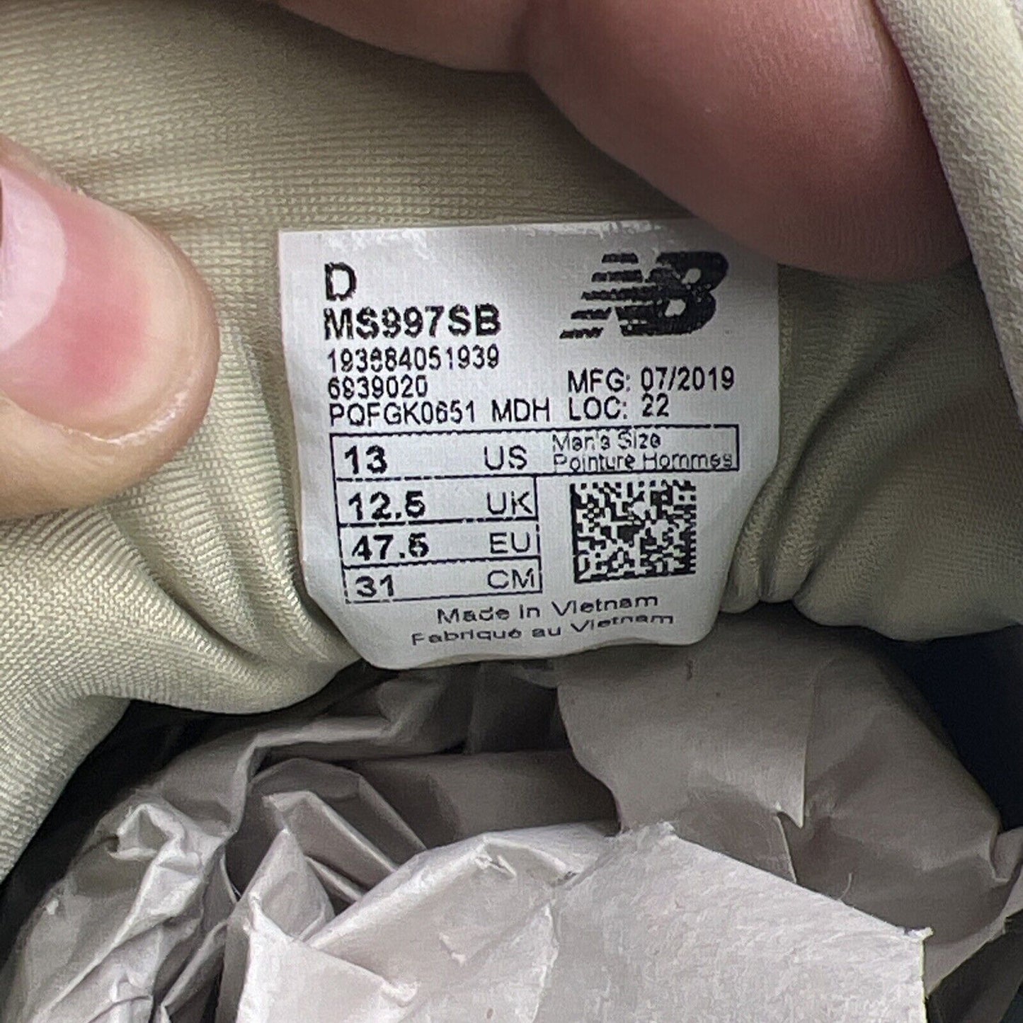 New Balance Men's 13 NB 997S "SPORT STONEWEAR" CORDURA HIKING SNEAKERS MS997SB