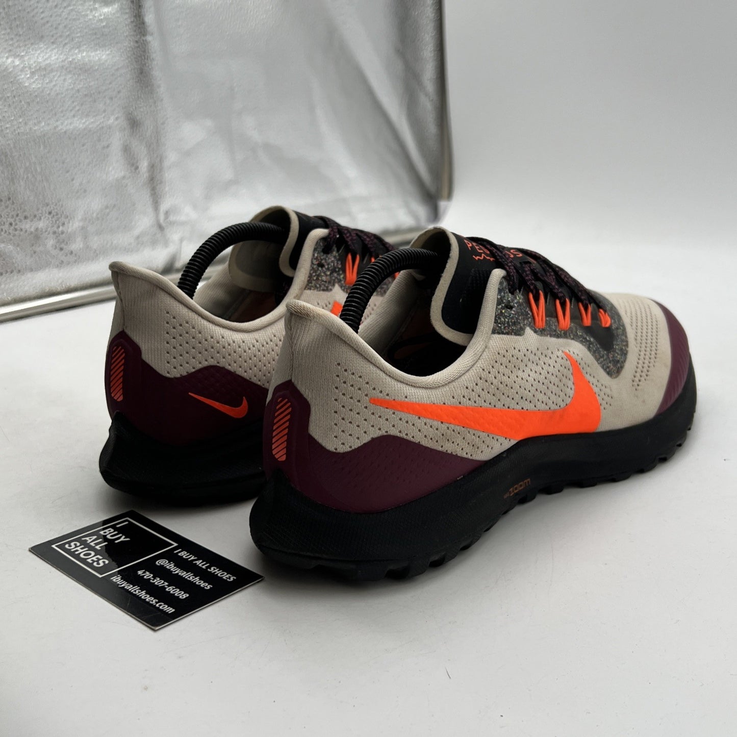 Size 10.5 - Nike Air Zoom Pegasus 36 Trail Light Orewood Crimson (CU4842-100)