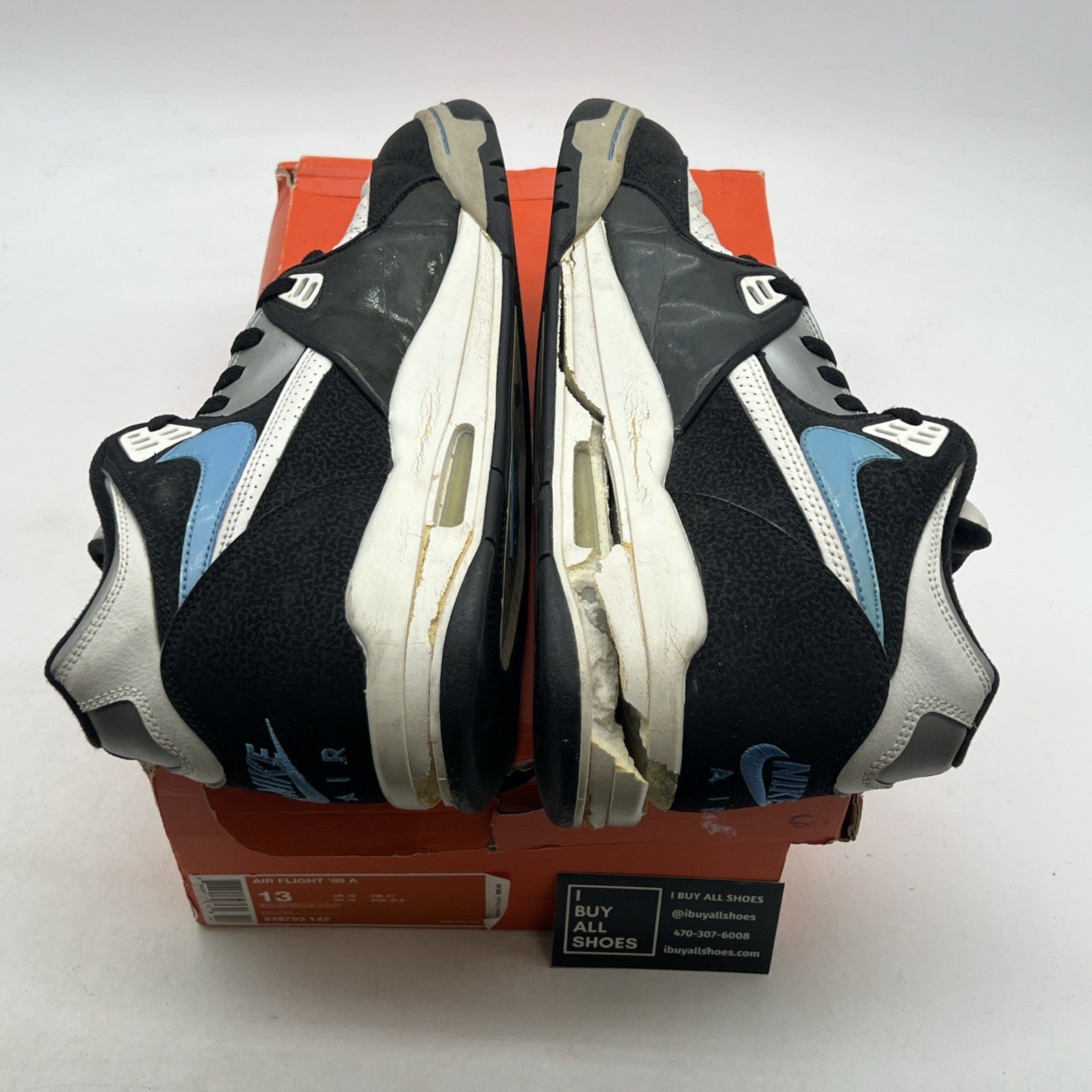 Size 13 - Nike Air Flight 89 A White (315793-142)