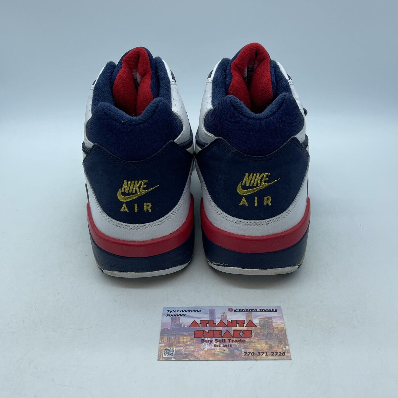 Size 10 - Nike Air Force 180 2012 Dream Team Blue White Leather  (310095-100)