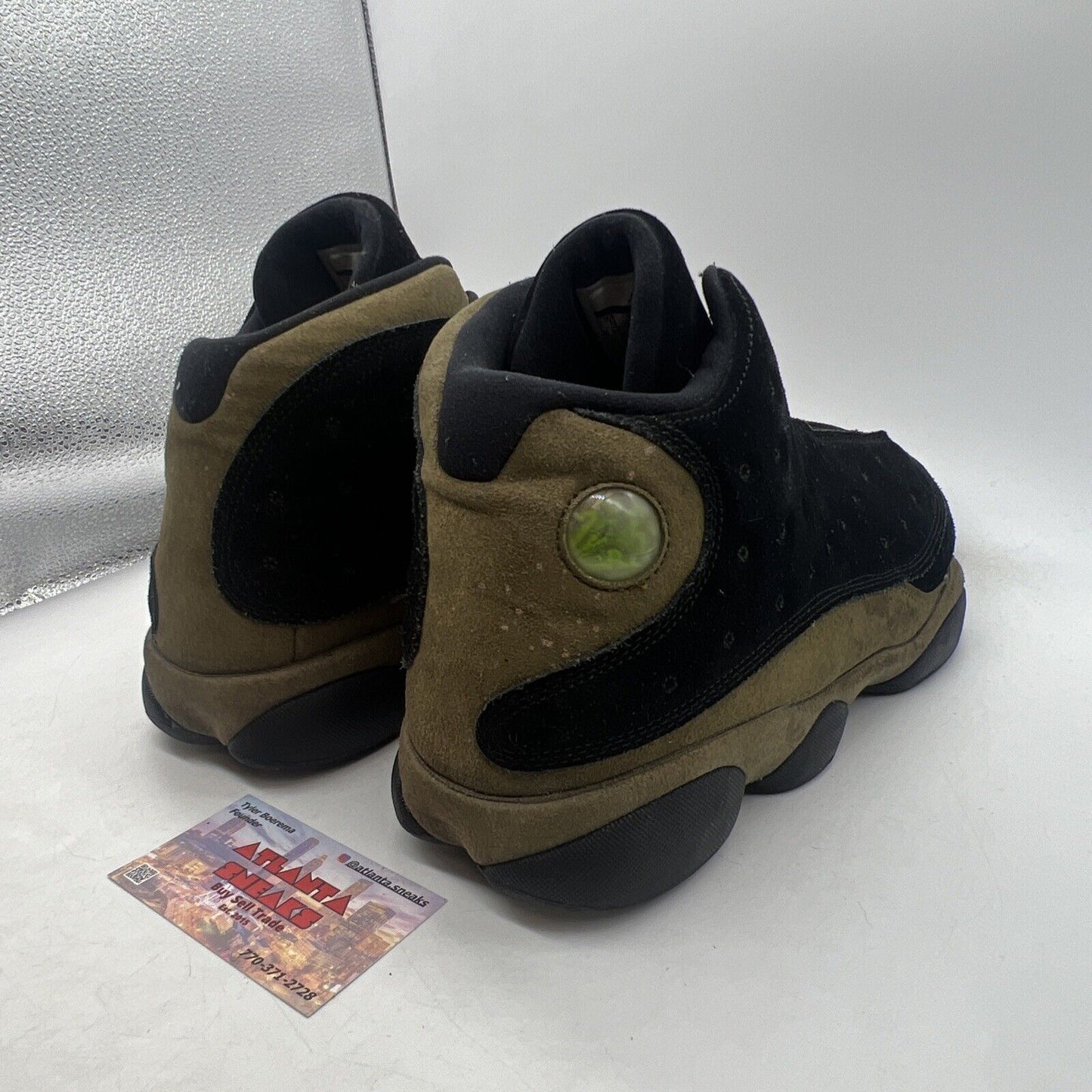 Size 14 - Air Jordan 13 Retro Olive Black Brown Suede (414571-006)