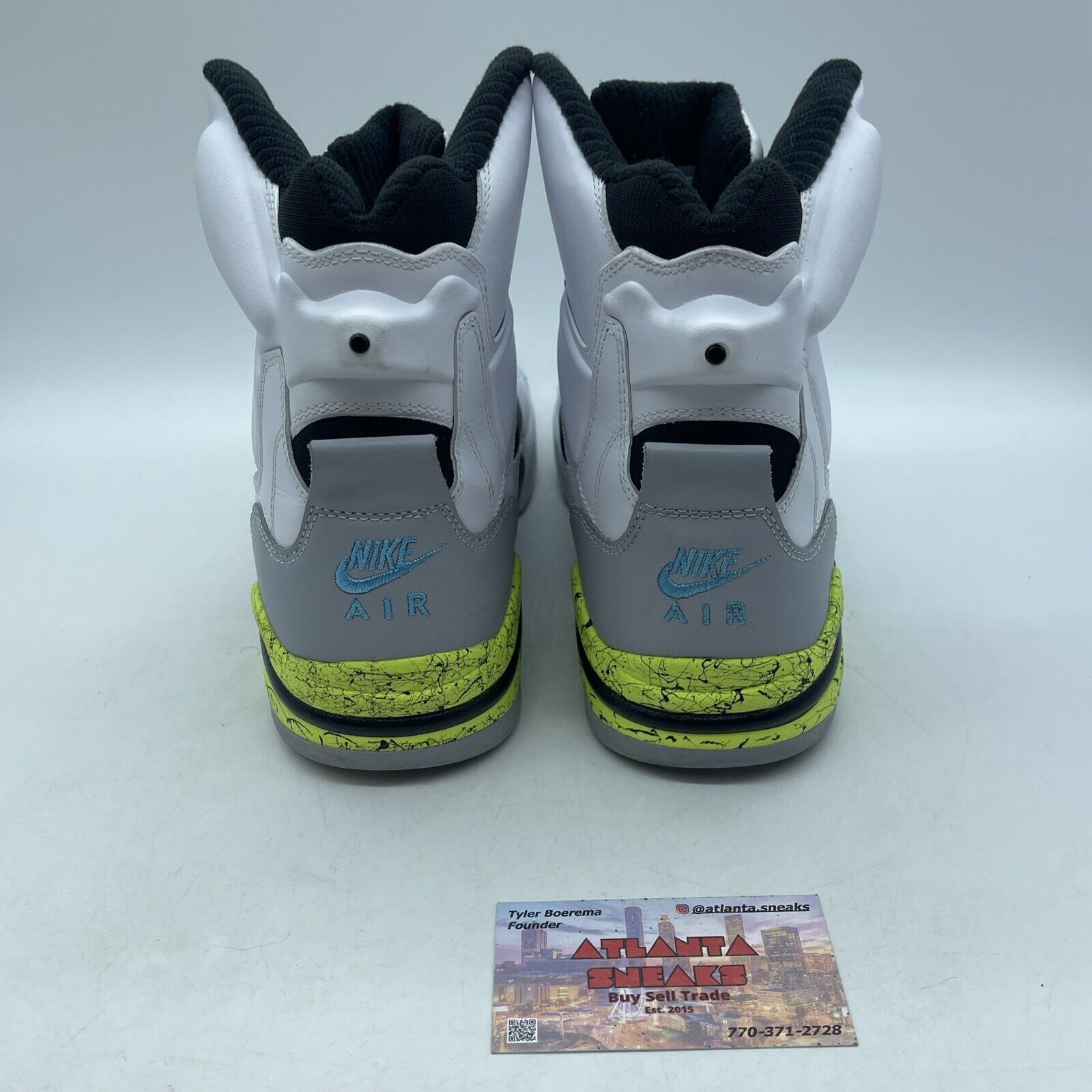 Size 9.5 - Nike Air Command Force Billy Hoyle White Black Leather (684715-100)