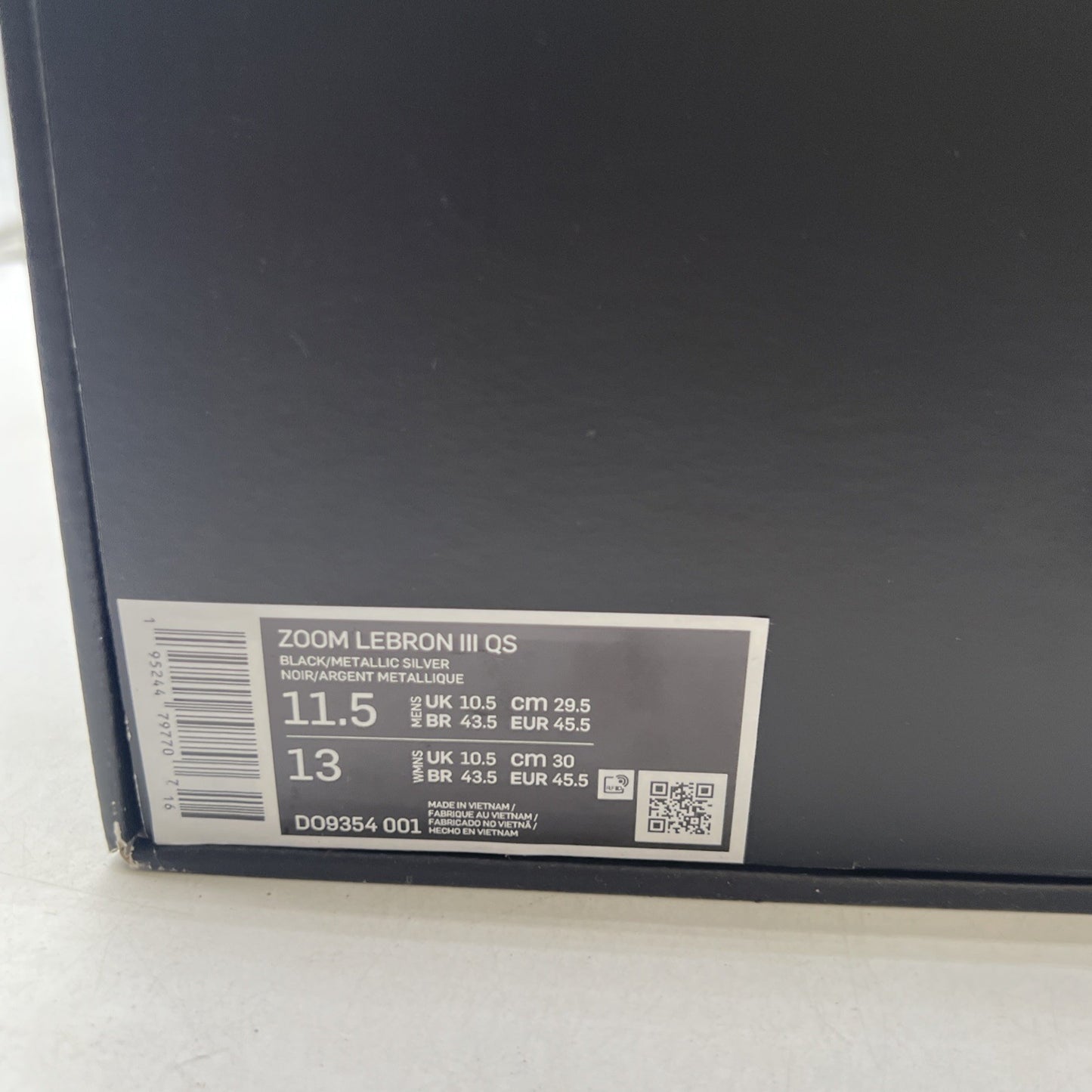 Size 11.5 - Nike Zoom LeBron 3 Retro Barbershop (DO9354-001)