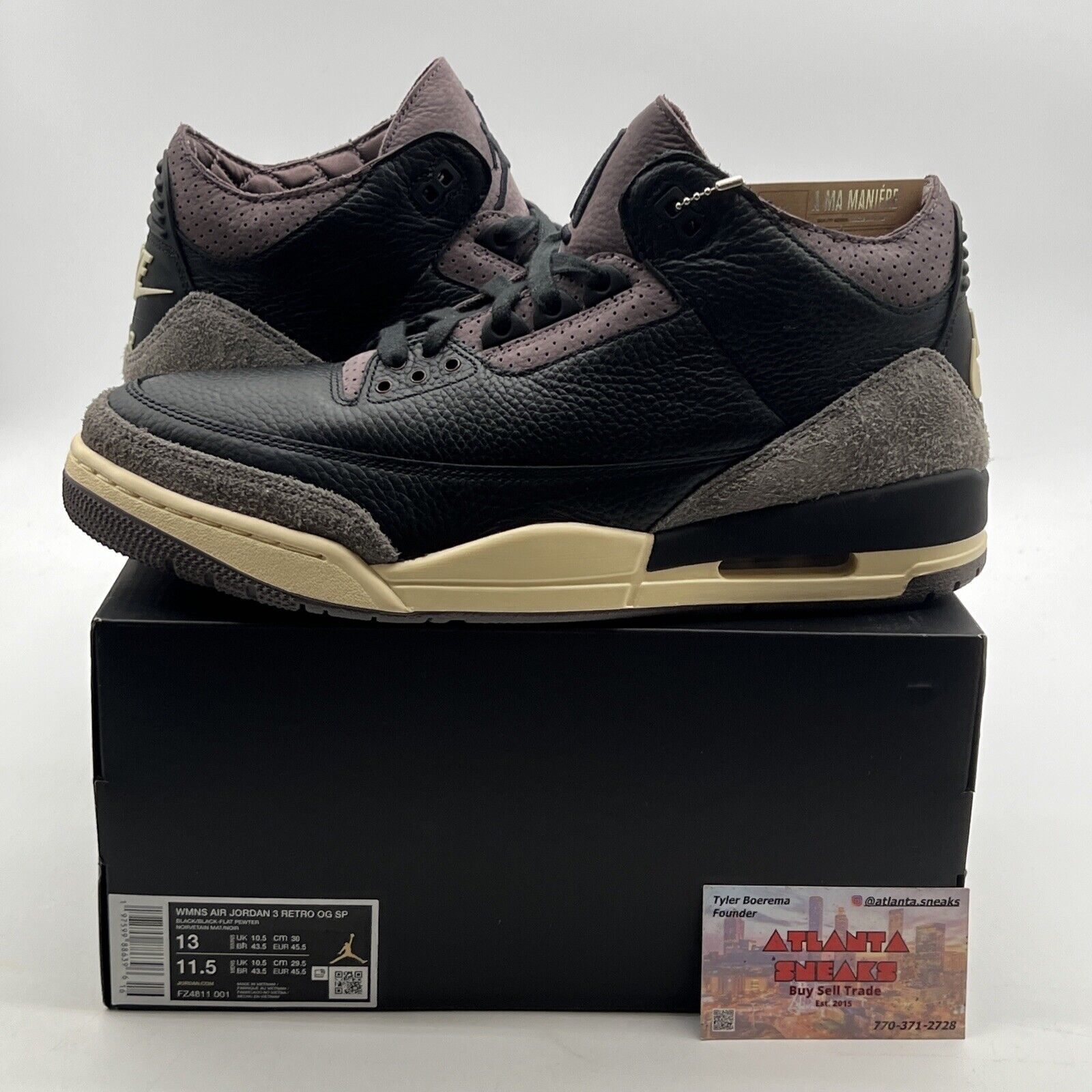 Size 13 - A Ma Maniére x Air Jordan 3 Retro While You Were Sleeping W FZ4811-001