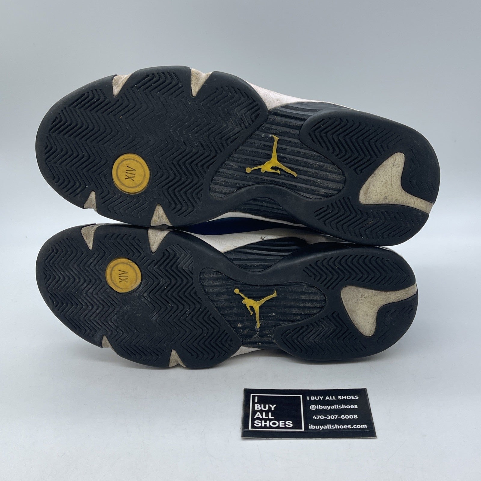 Size 9 - Air Jordan 14 Retro Laney Blue Black White Suede (487471-407)