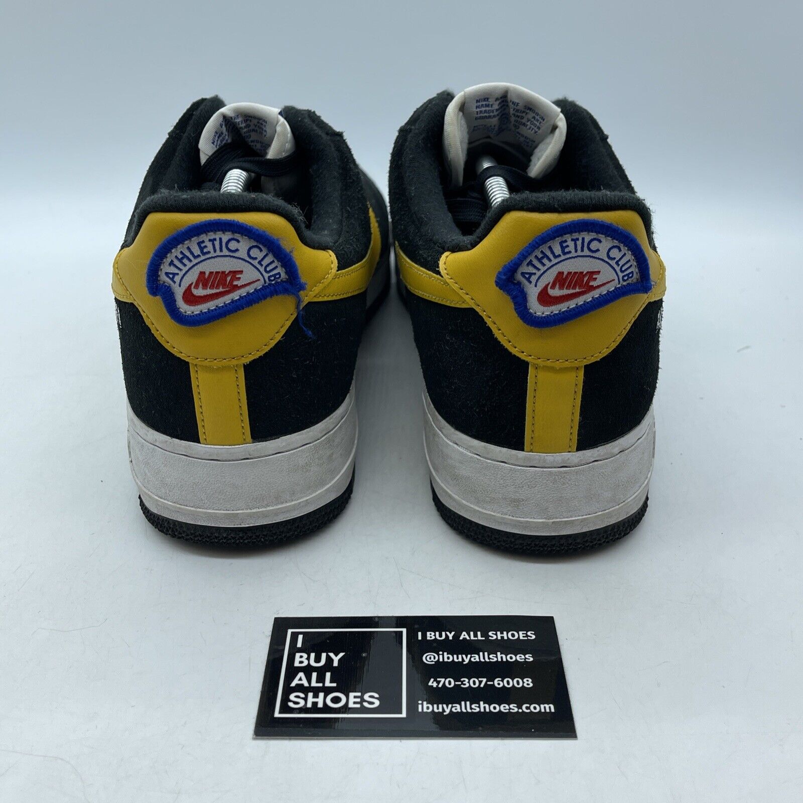 Size 12 - Nike Air Force 1 '07 LV8 Black University Gold Suede (DH7568-002)