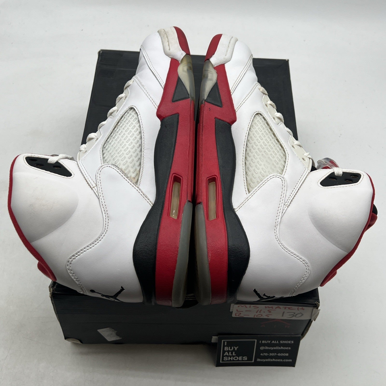 Size 11.5 - Air Jordan 5 Retro 2016 Low Fire Red (819171-101)