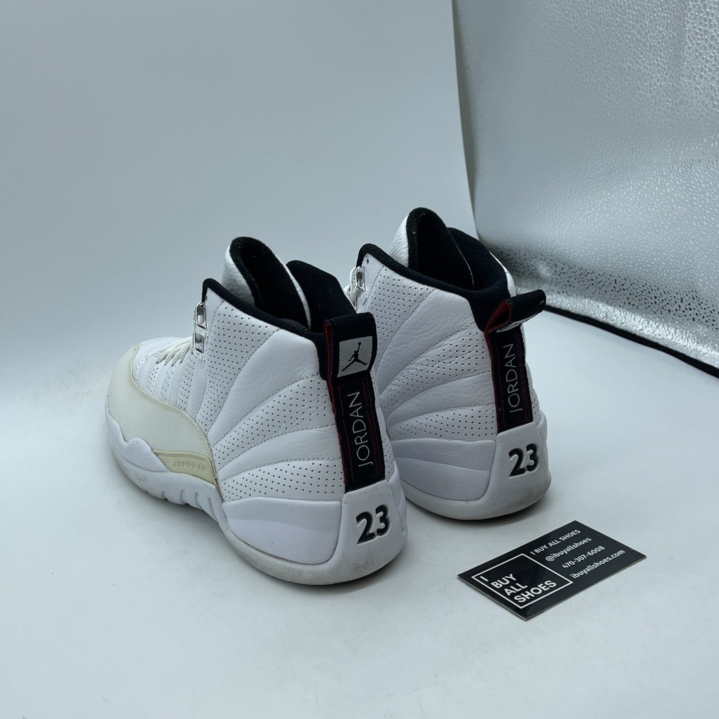 Size 9 - Air Jordan 12 Retro Rising Sun White Black Leather (130690-163)